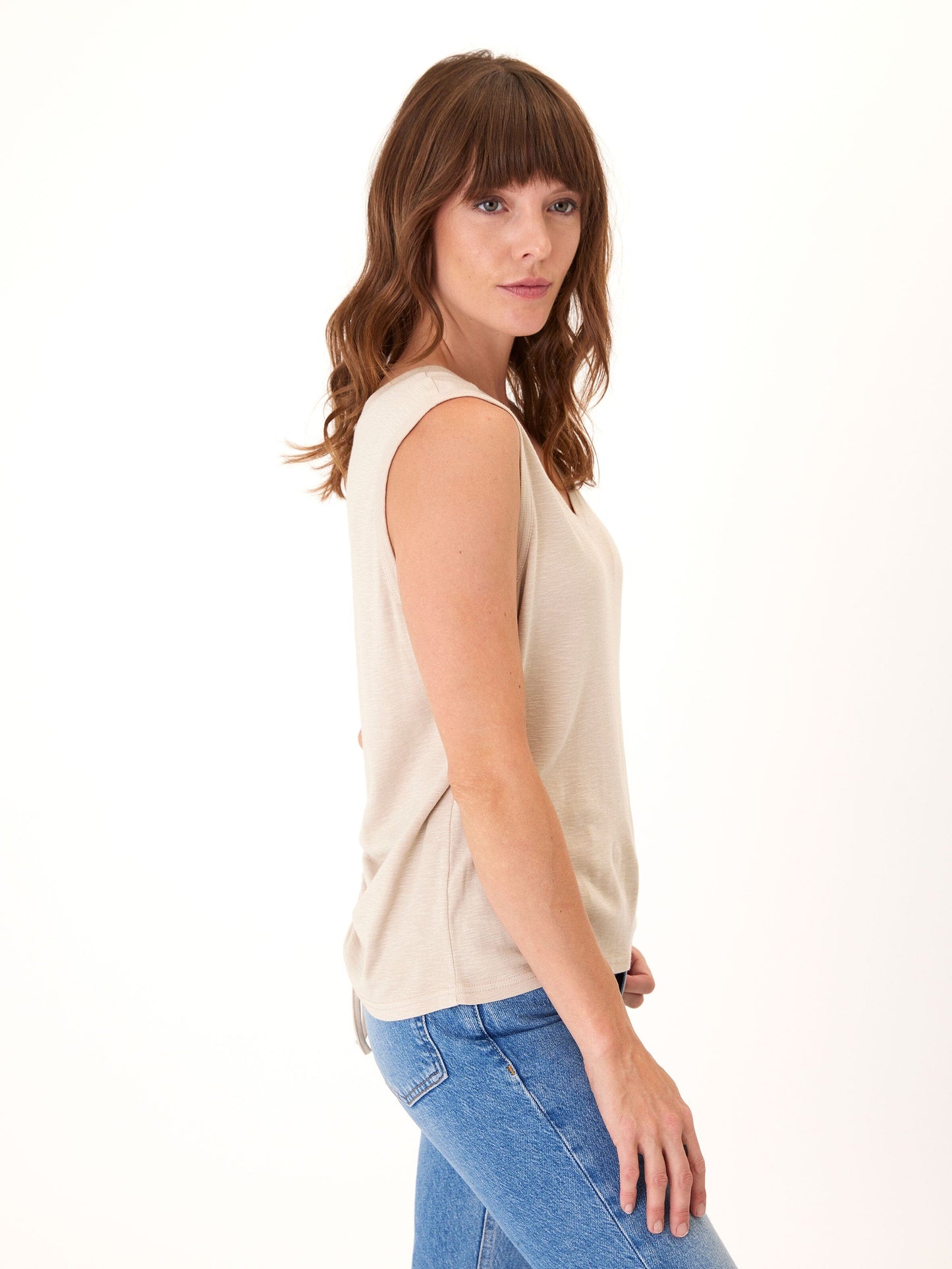 Kinsley Textured Slub Jersey Top