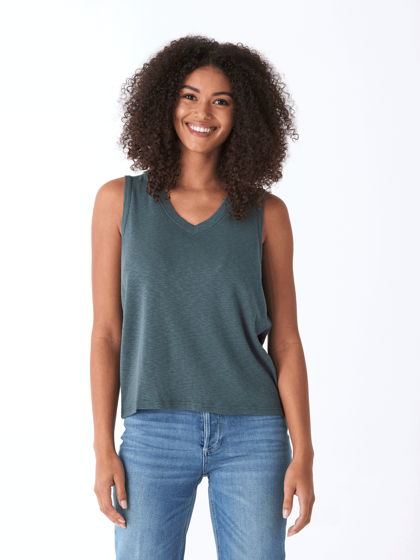Kinsley Textured Slub Jersey Top