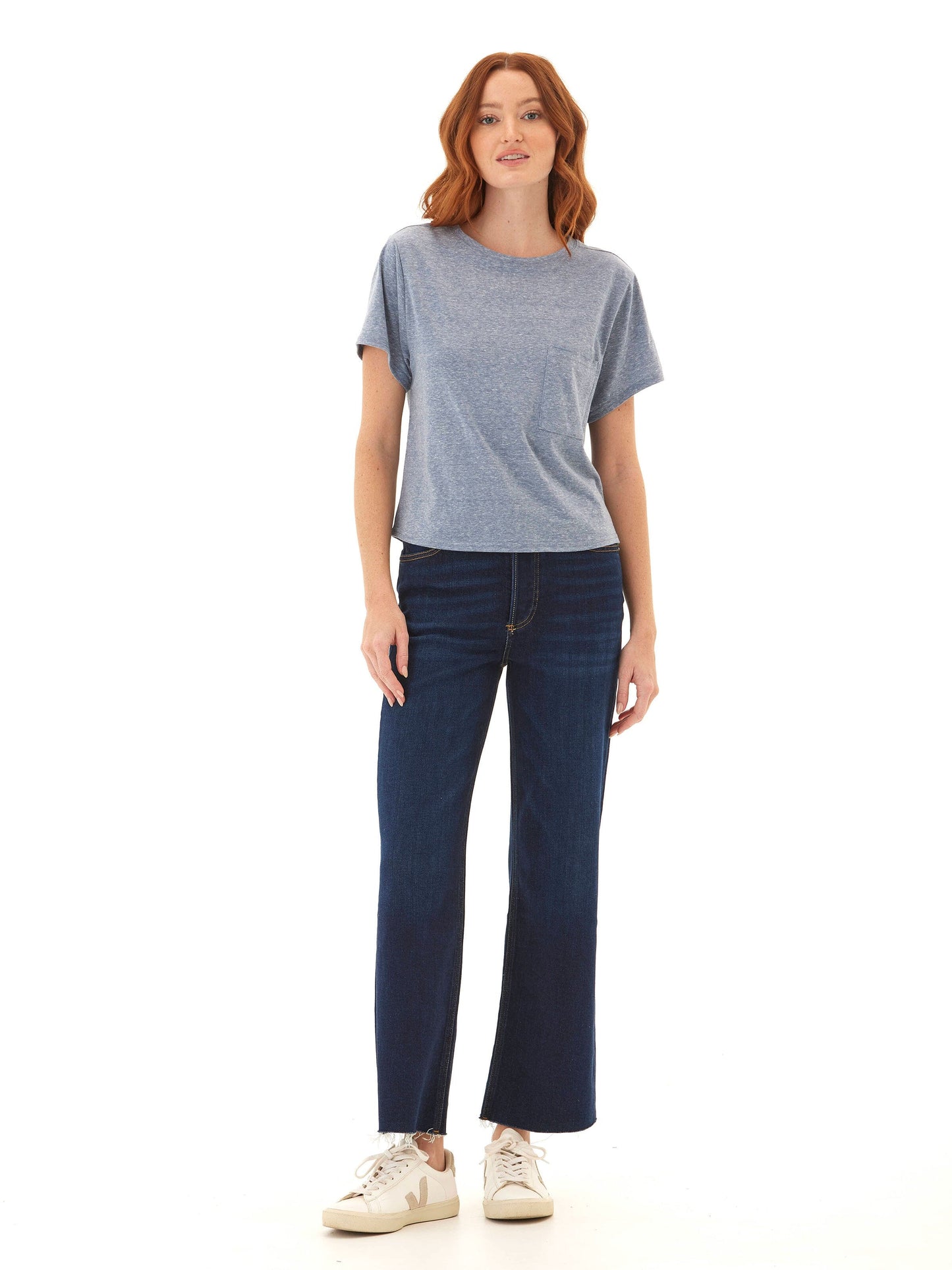 Shelbie Triblend Jersey Pocket Tee