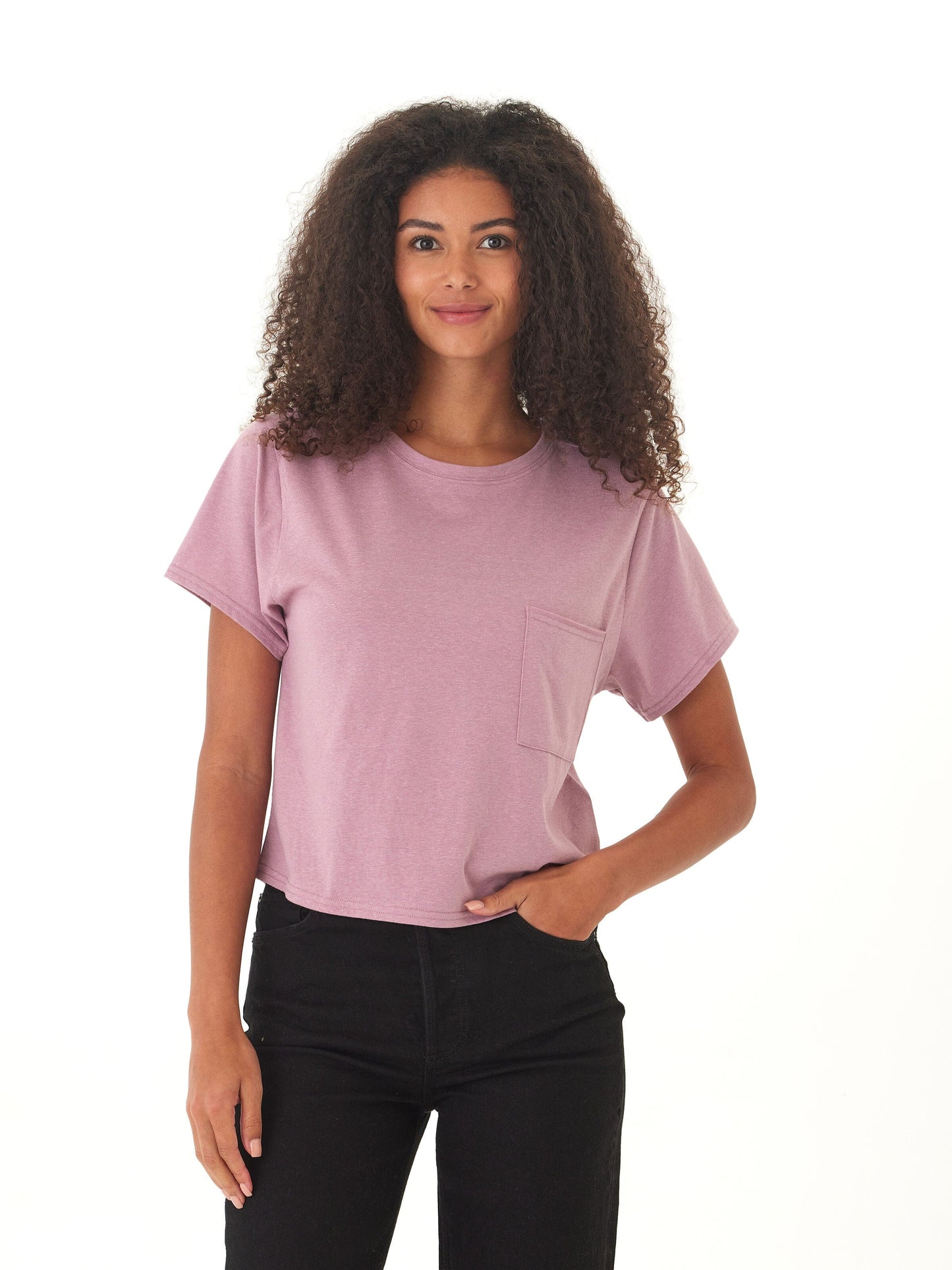 Shelbie Triblend Jersey Pocket Tee