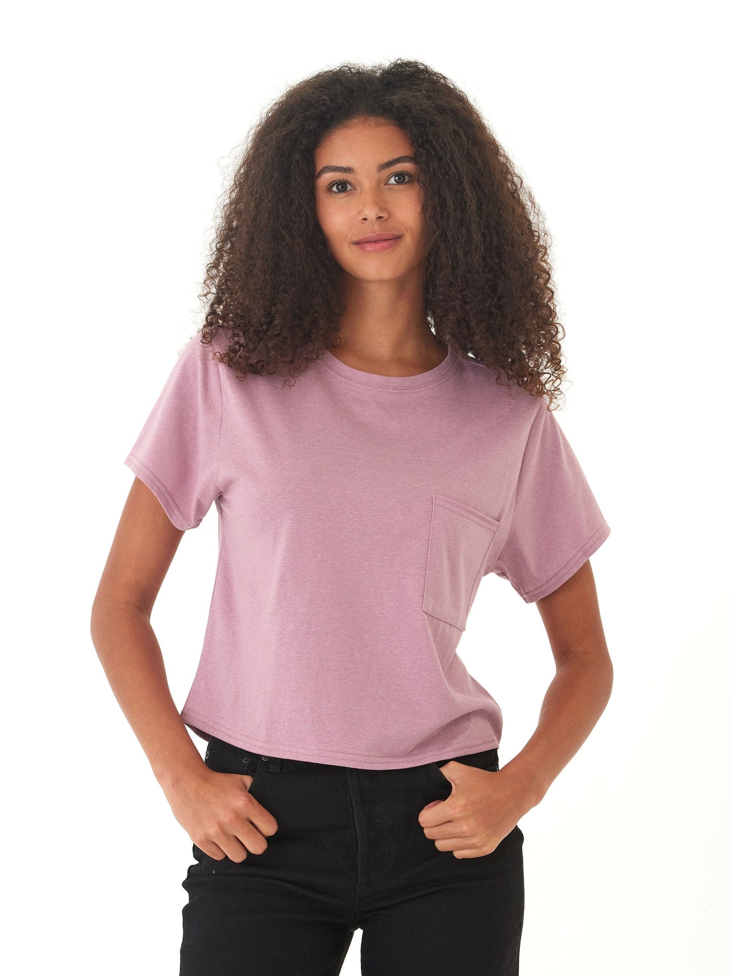 Shelbie Triblend Jersey Pocket Tee