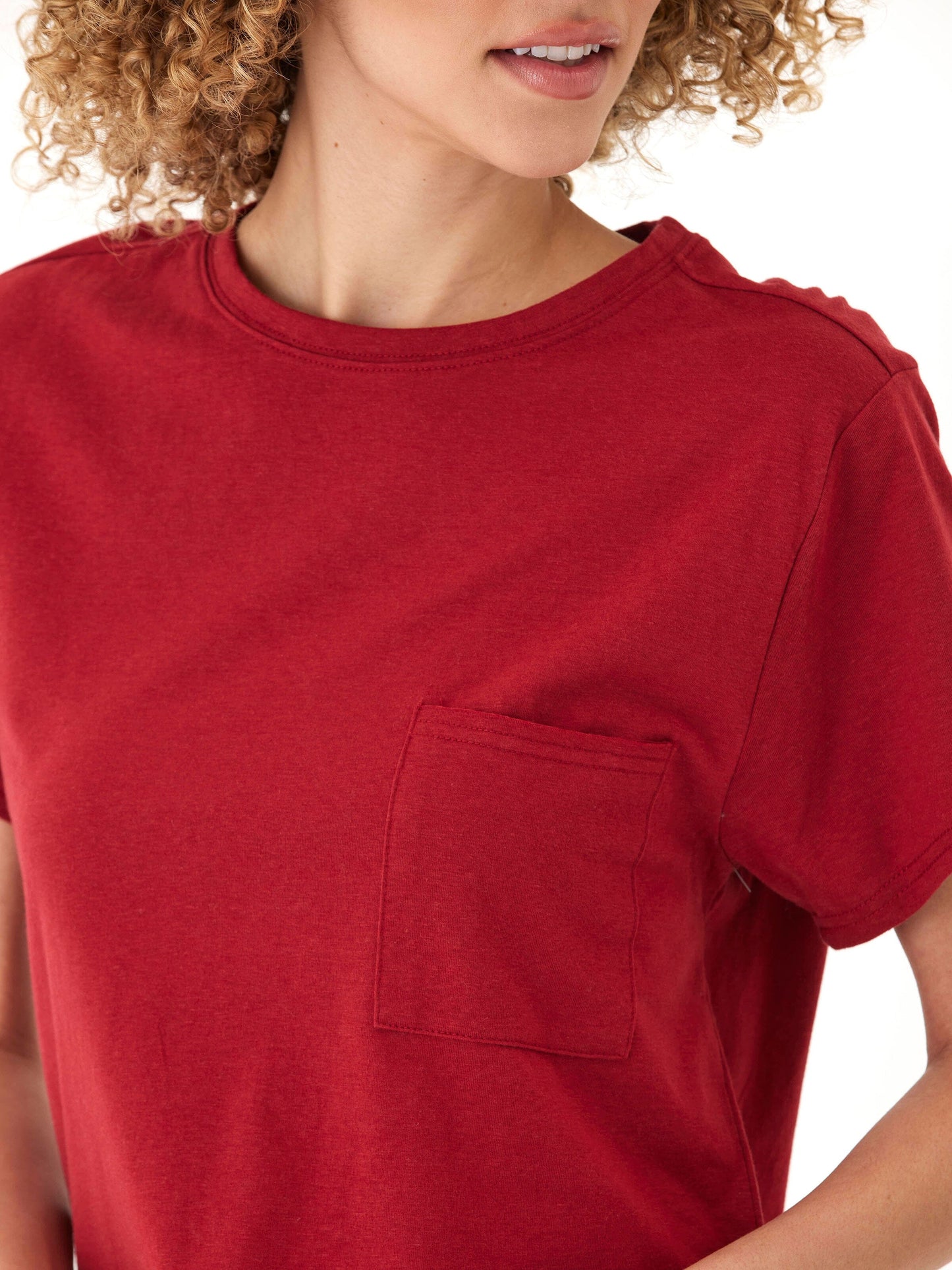 Shelbie Triblend Jersey Pocket Tee