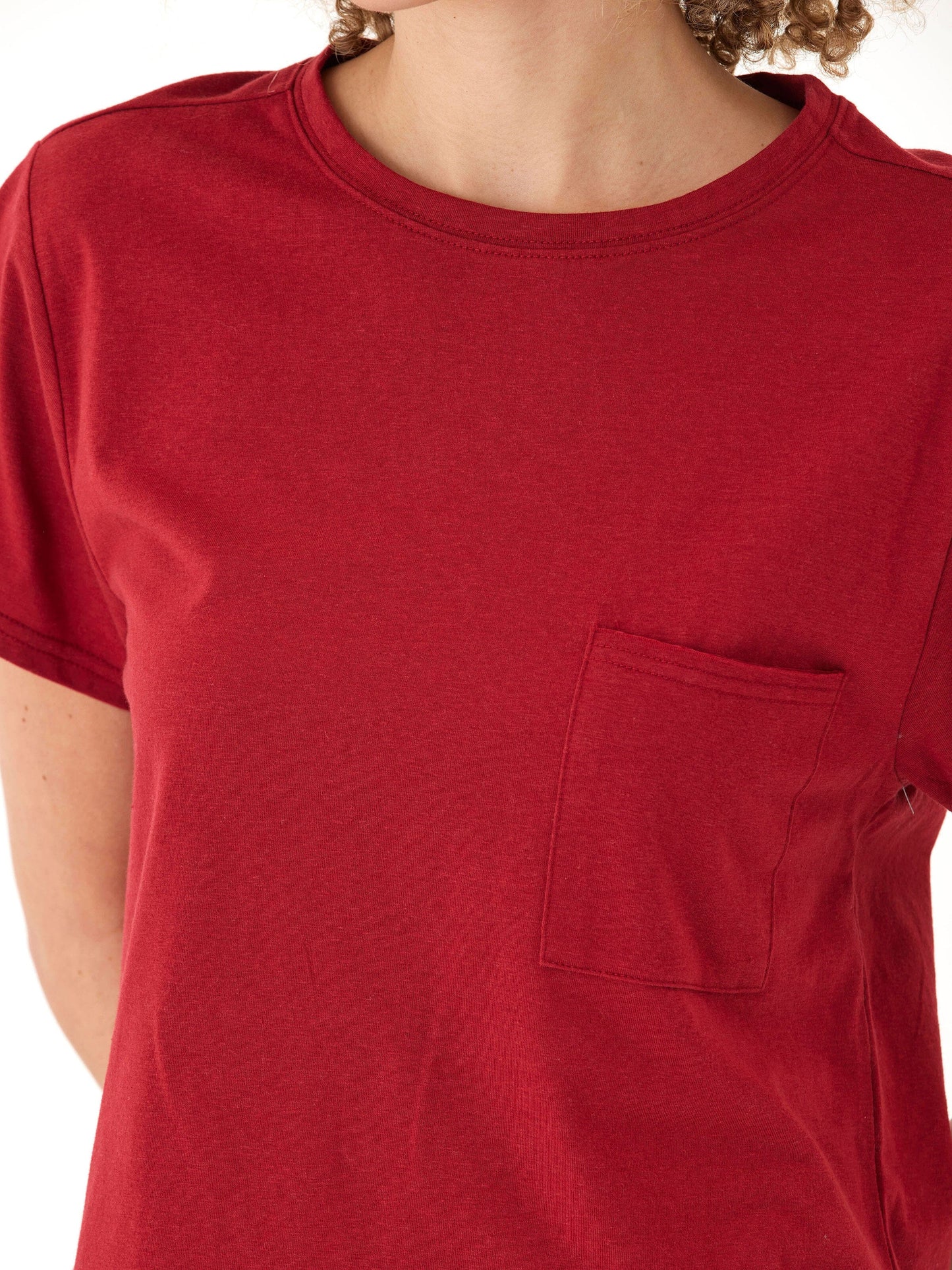 Shelbie Triblend Jersey Pocket Tee