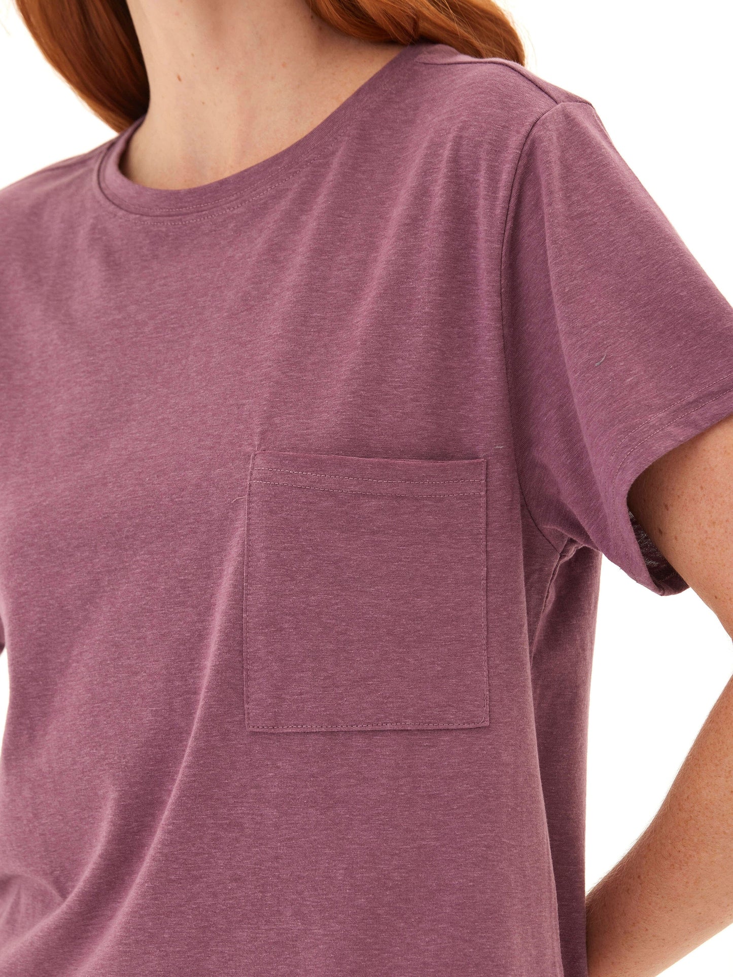 Shelbie Triblend Jersey Pocket Tee