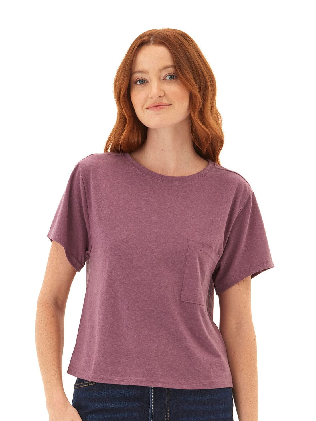 Shelbie Triblend Jersey Pocket Tee