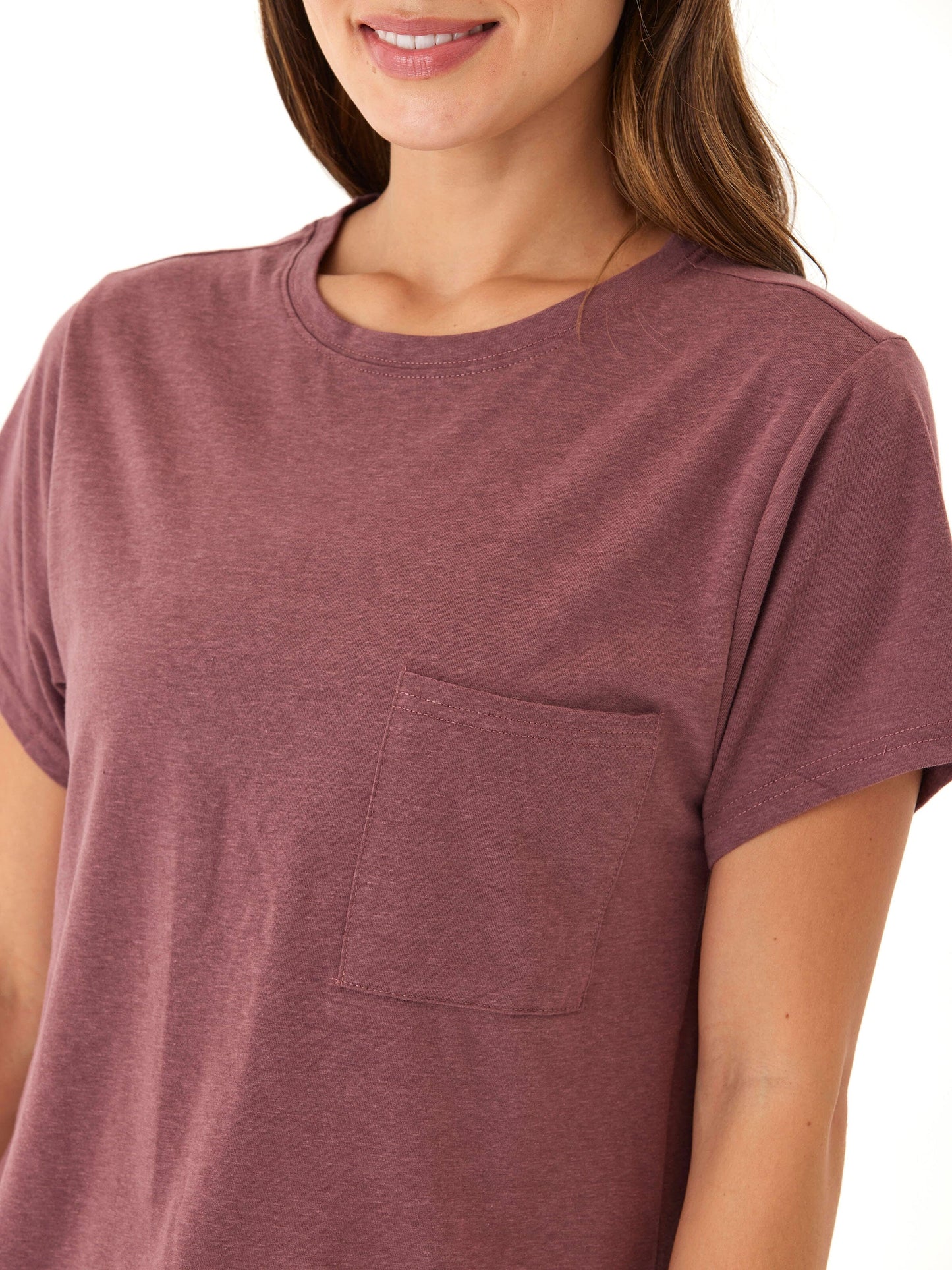 Shelbie Triblend Jersey Pocket Tee