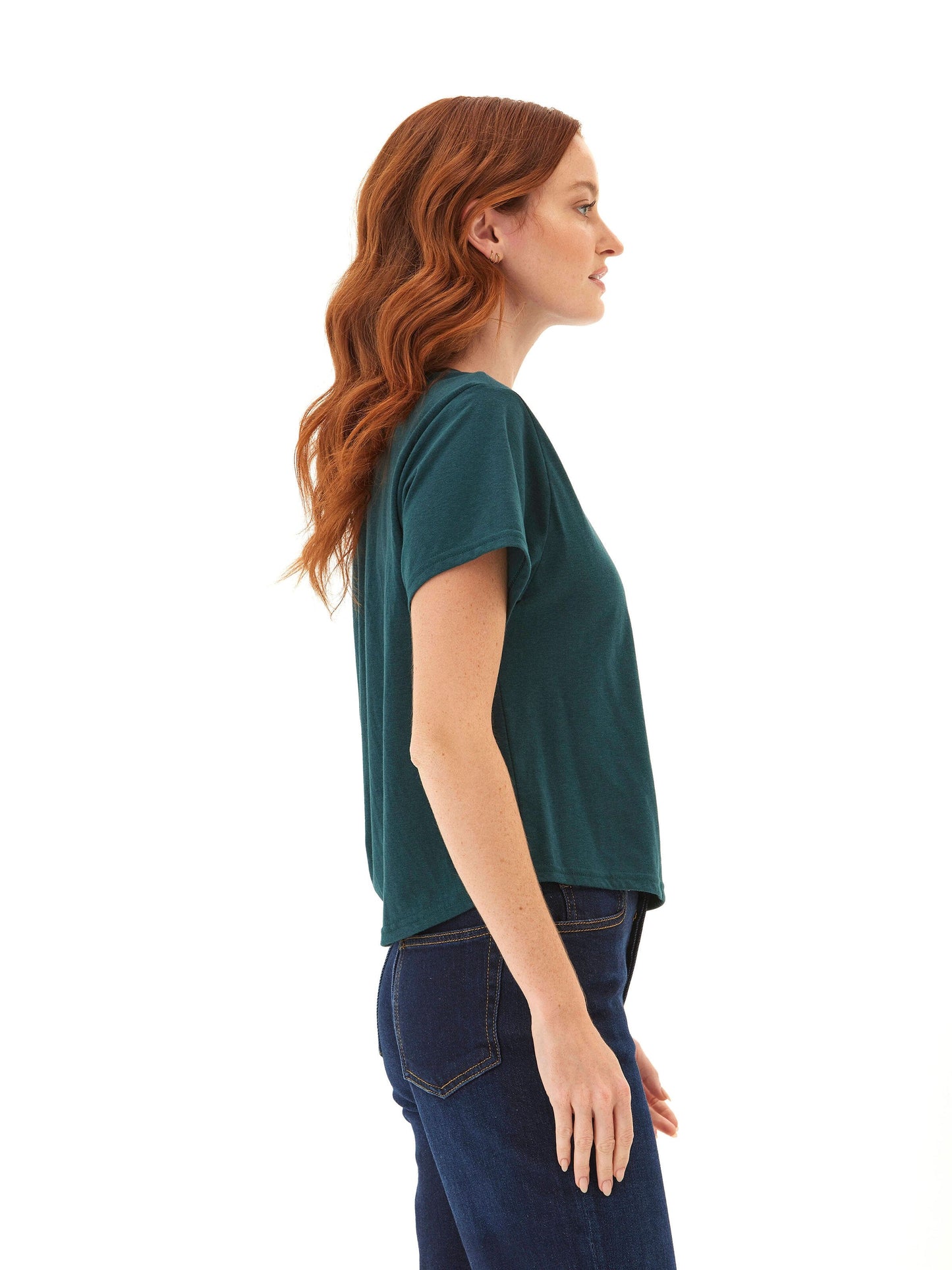 Shelbie Triblend Jersey Pocket Tee