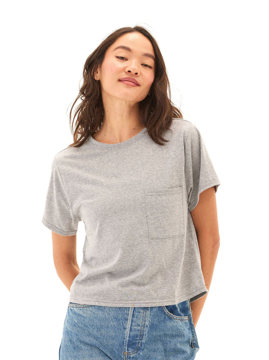 Shelbie Triblend Jersey Pocket Tee