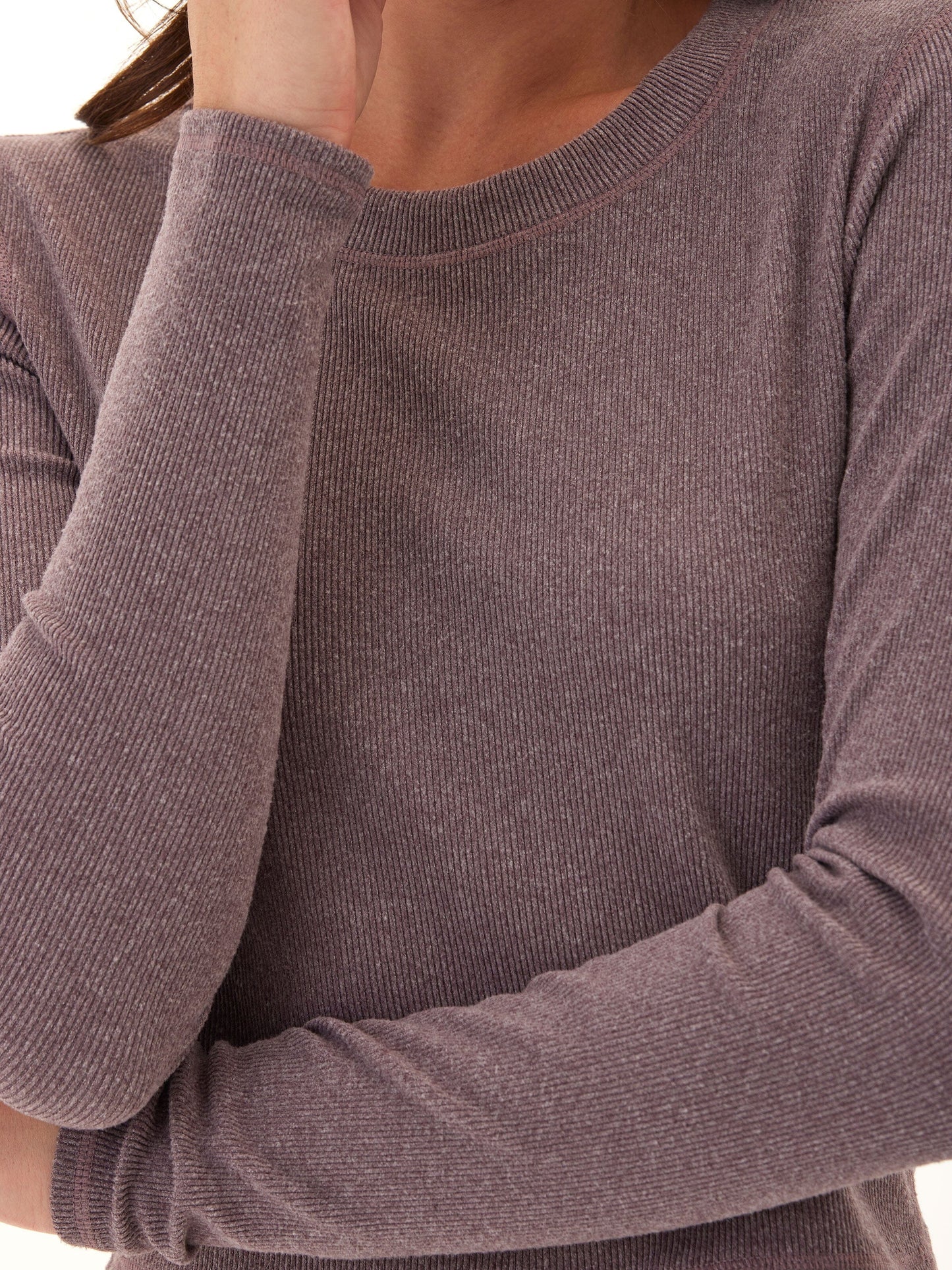 Pramila Brushed Performance Rib Long Sleeve Top