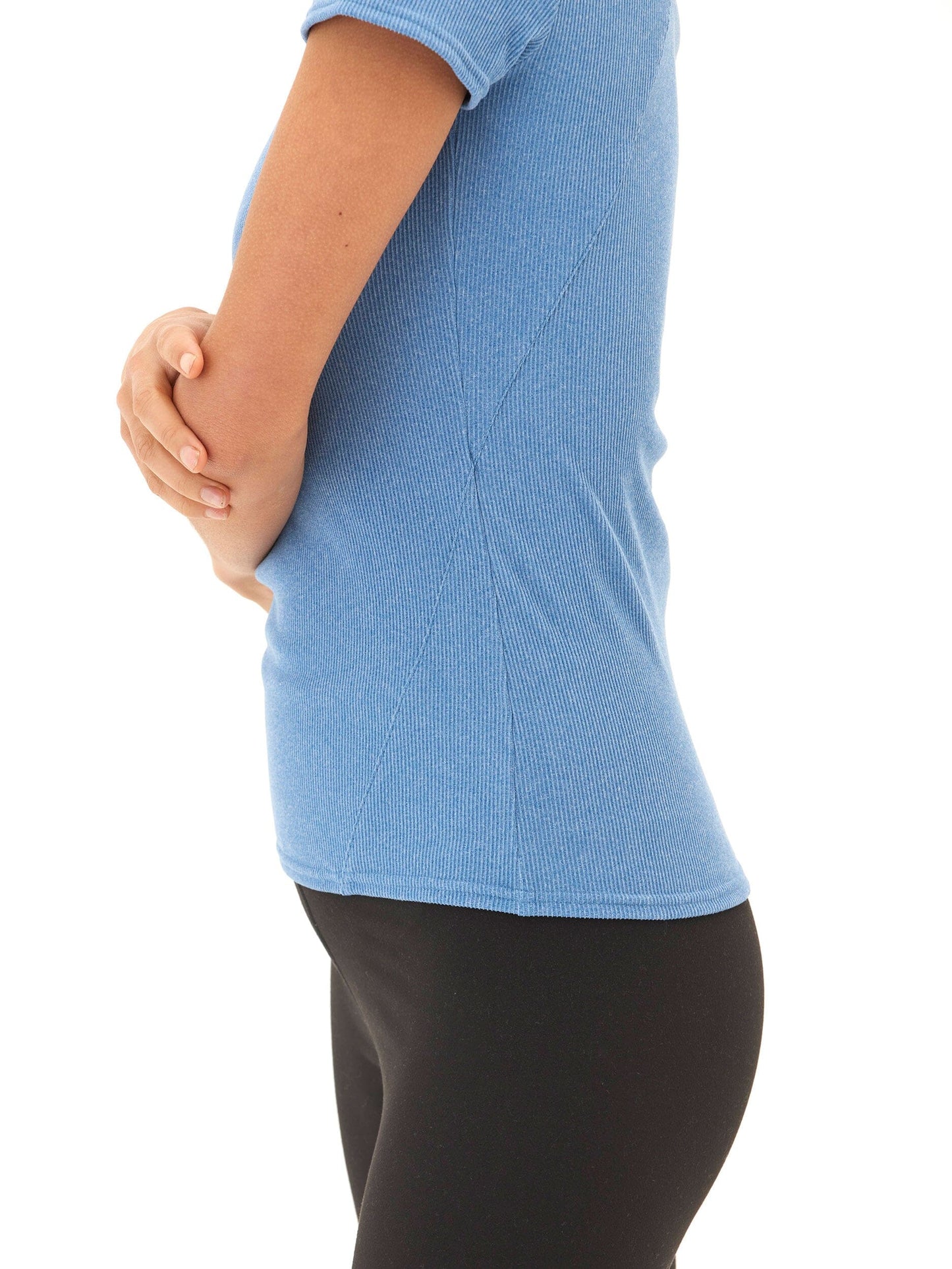 Mariella Heather Luxe Rib Tee