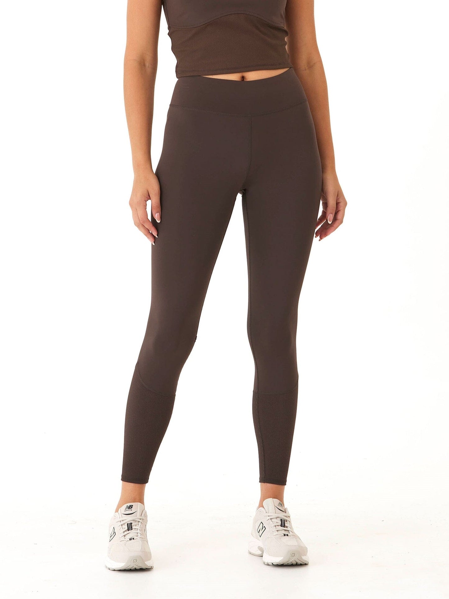 Kirstin High Rise Full Length Rib Mix Legging