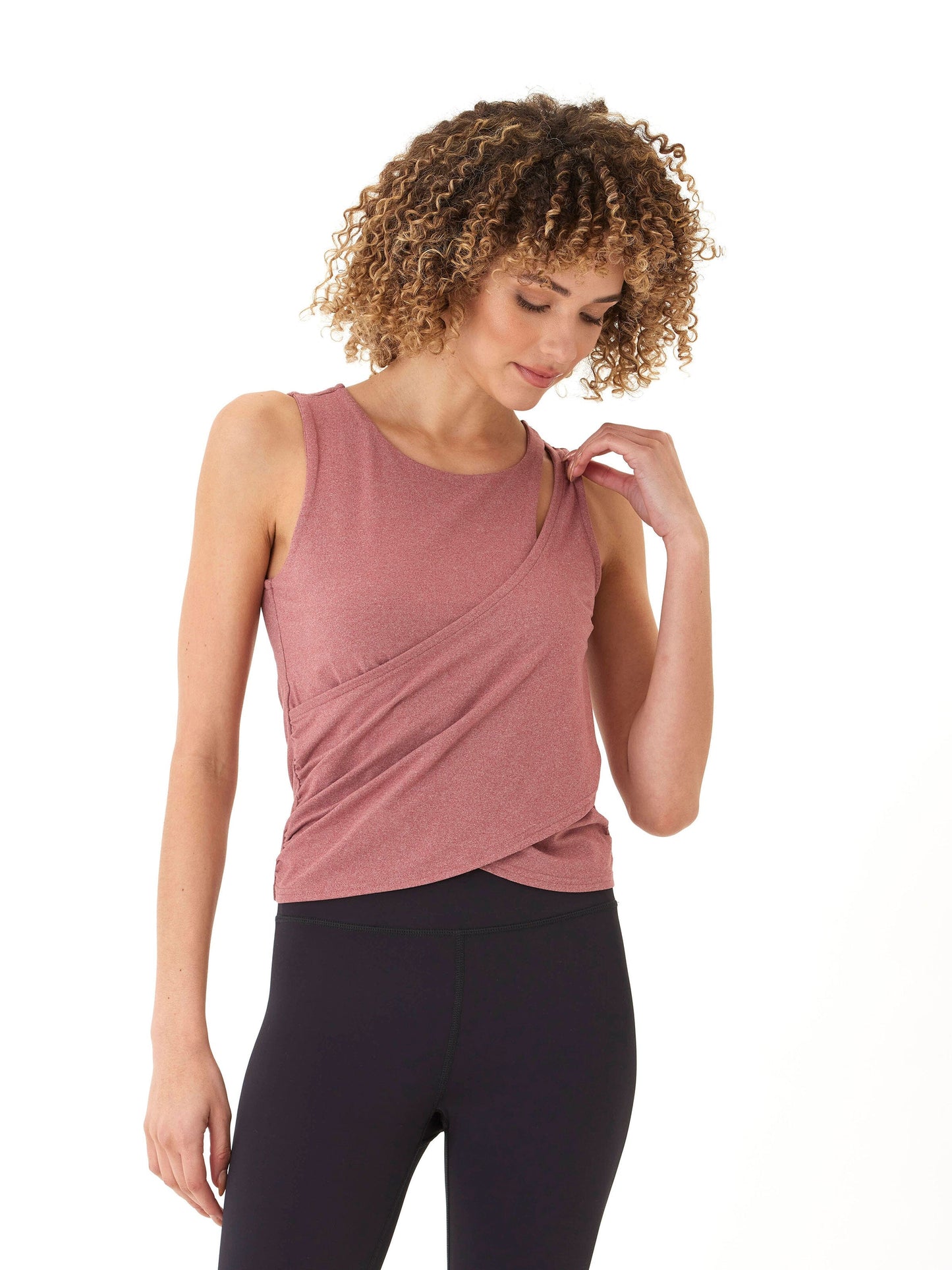 Cynthia Luxe Jersey Wrap Tank