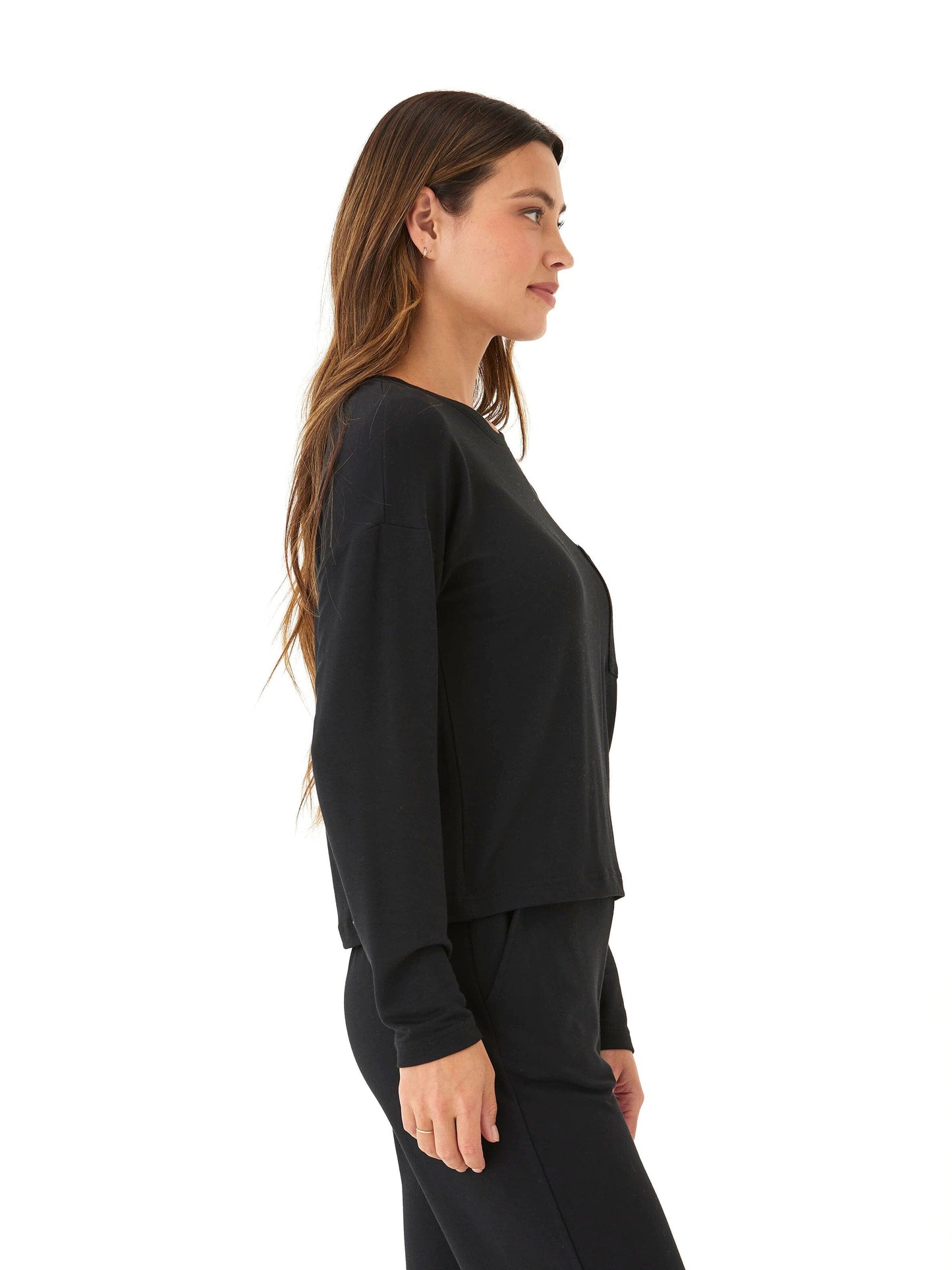 Shaina Modal Terry Pocket Long Sleeve