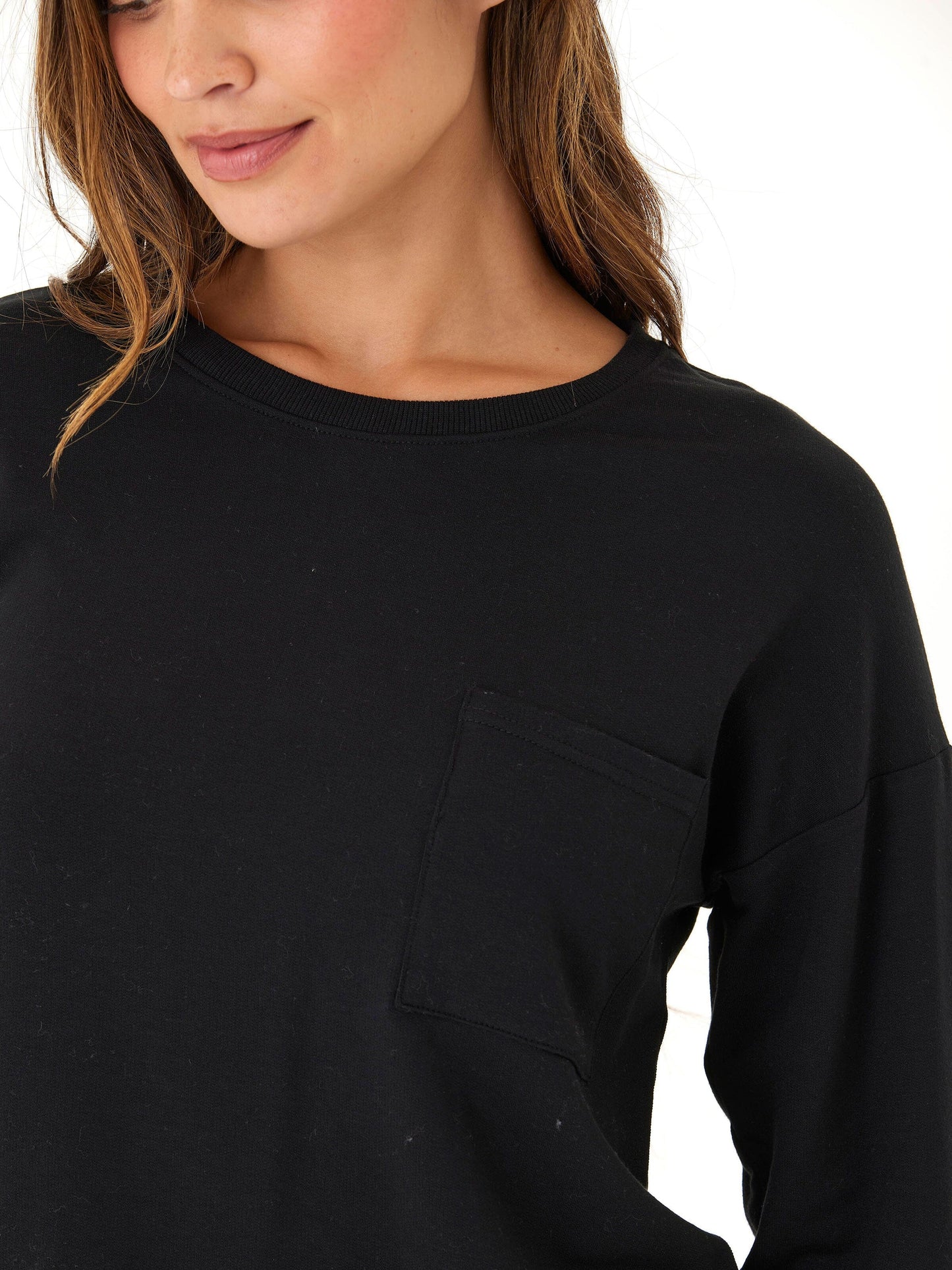 Shaina Modal Terry Pocket Long Sleeve