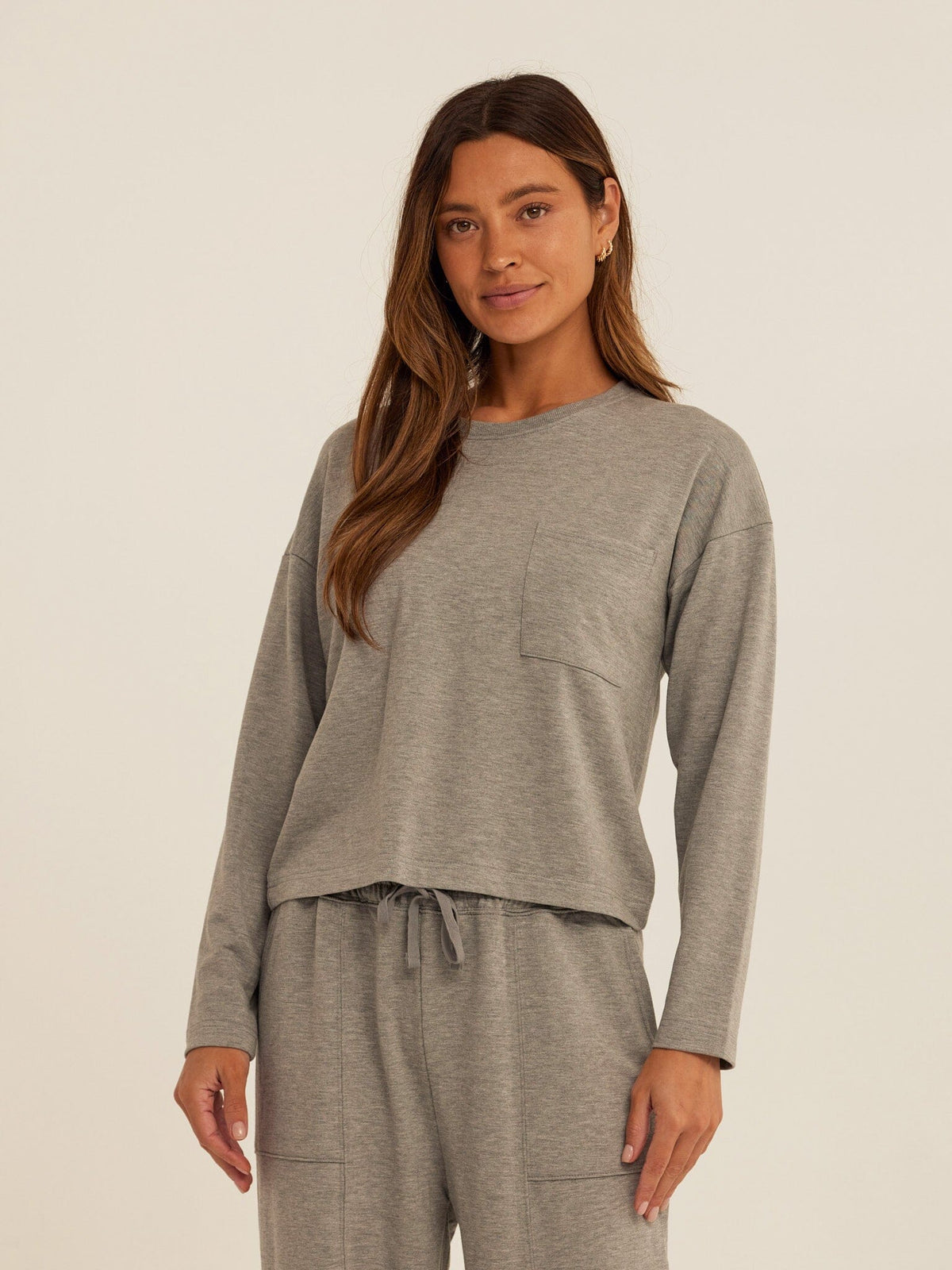 Shaina Modal Terry Pocket Long Sleeve