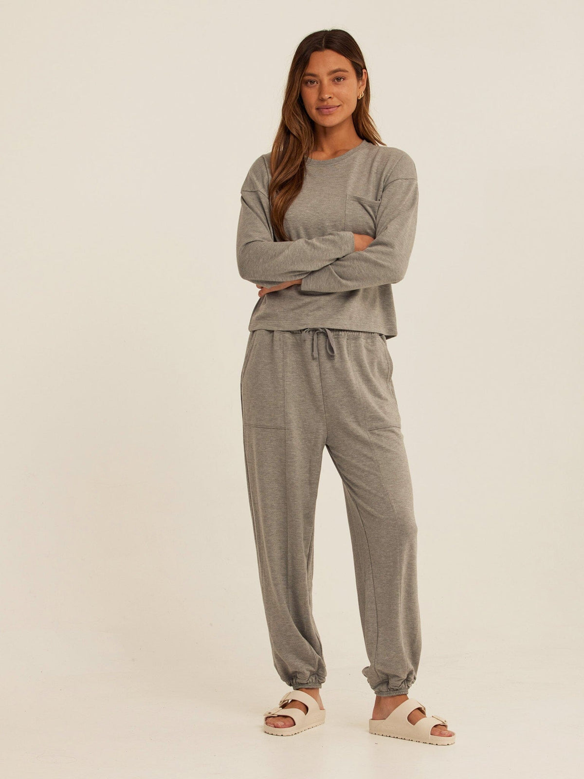 Shaina Modal Terry Pocket Long Sleeve