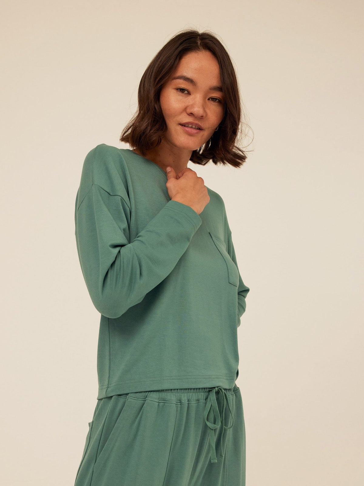 Shaina Modal Terry Pocket Long Sleeve