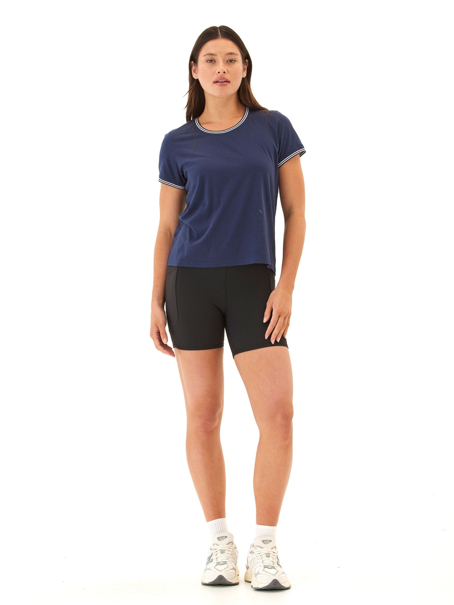 Jordana Comfort Jersey Trim Detail Tee