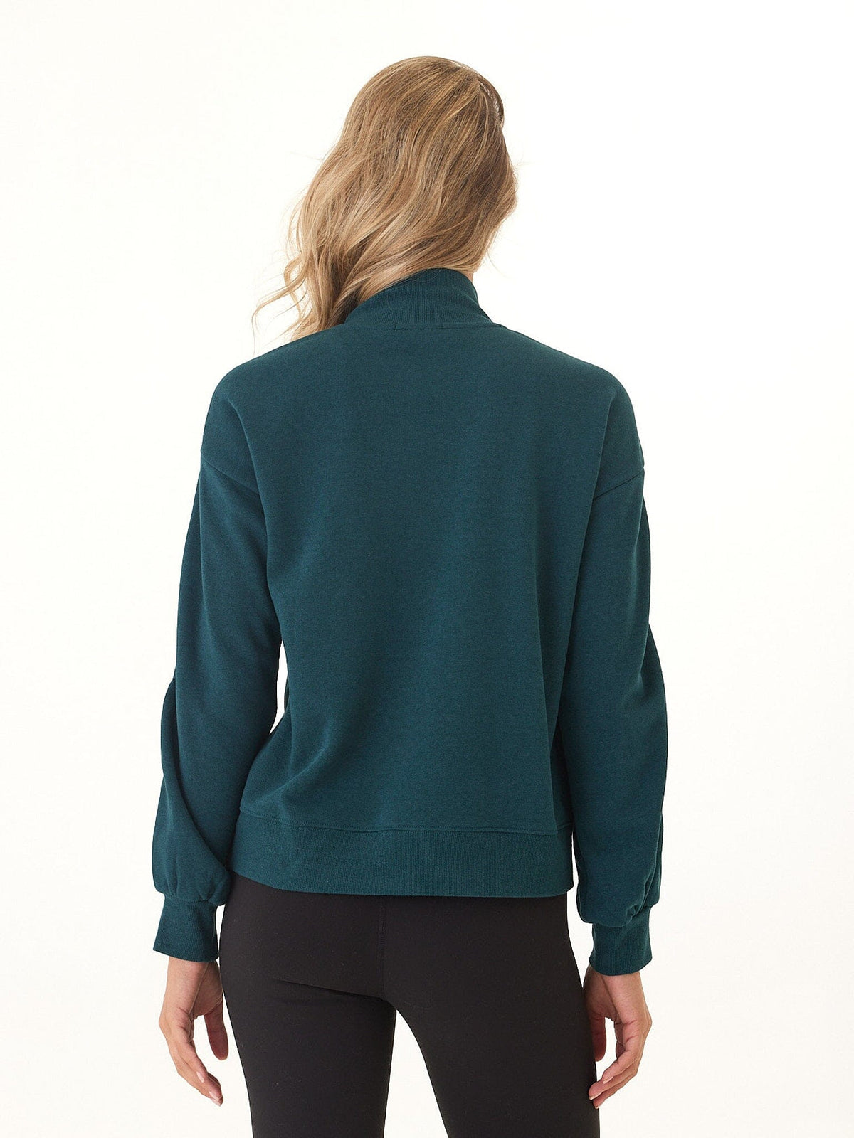 Constance Triblend Fleece Piping Detail Half Zip Pullover