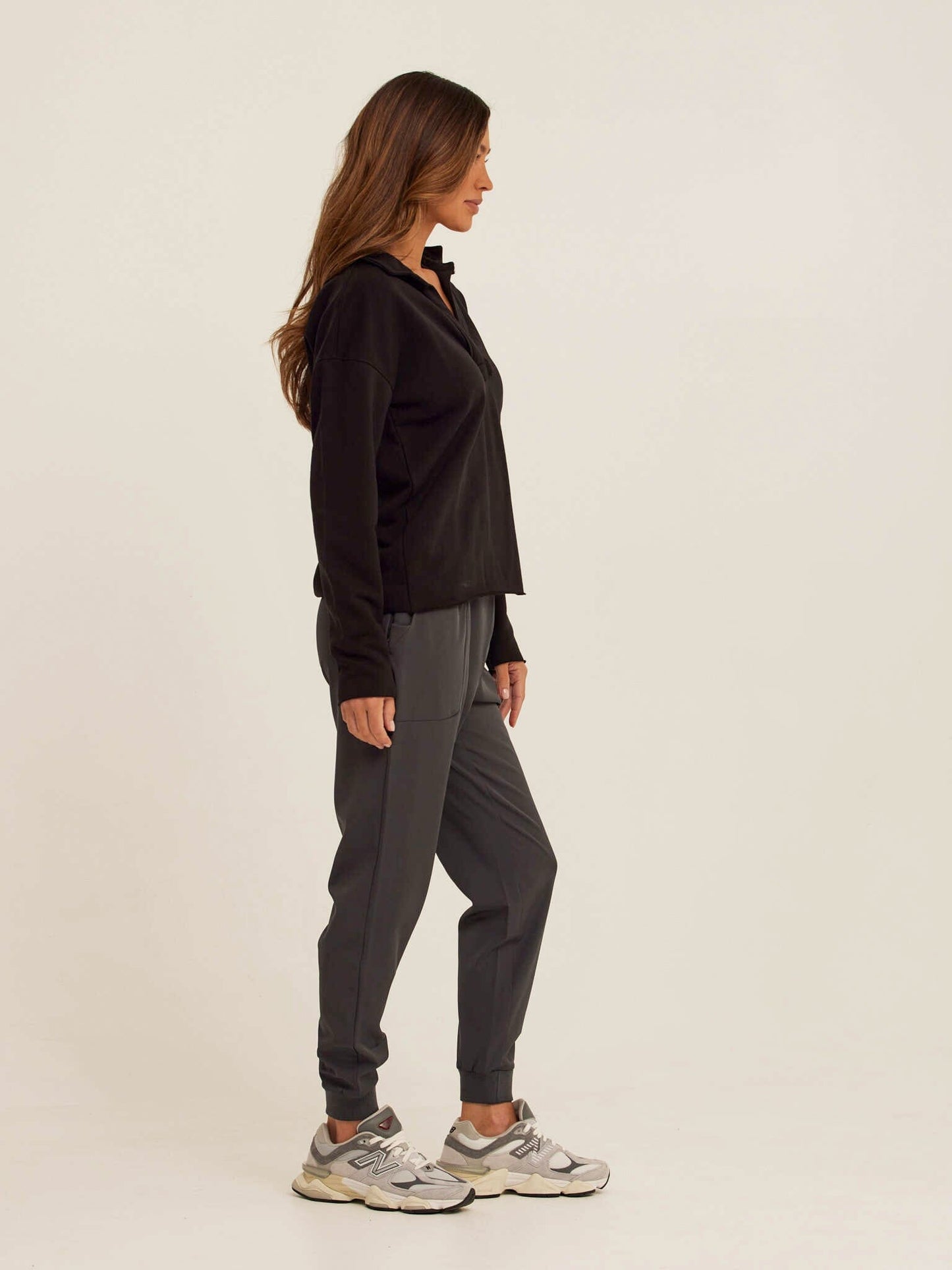 Lucetta Cotton Blend Terry Collar Top