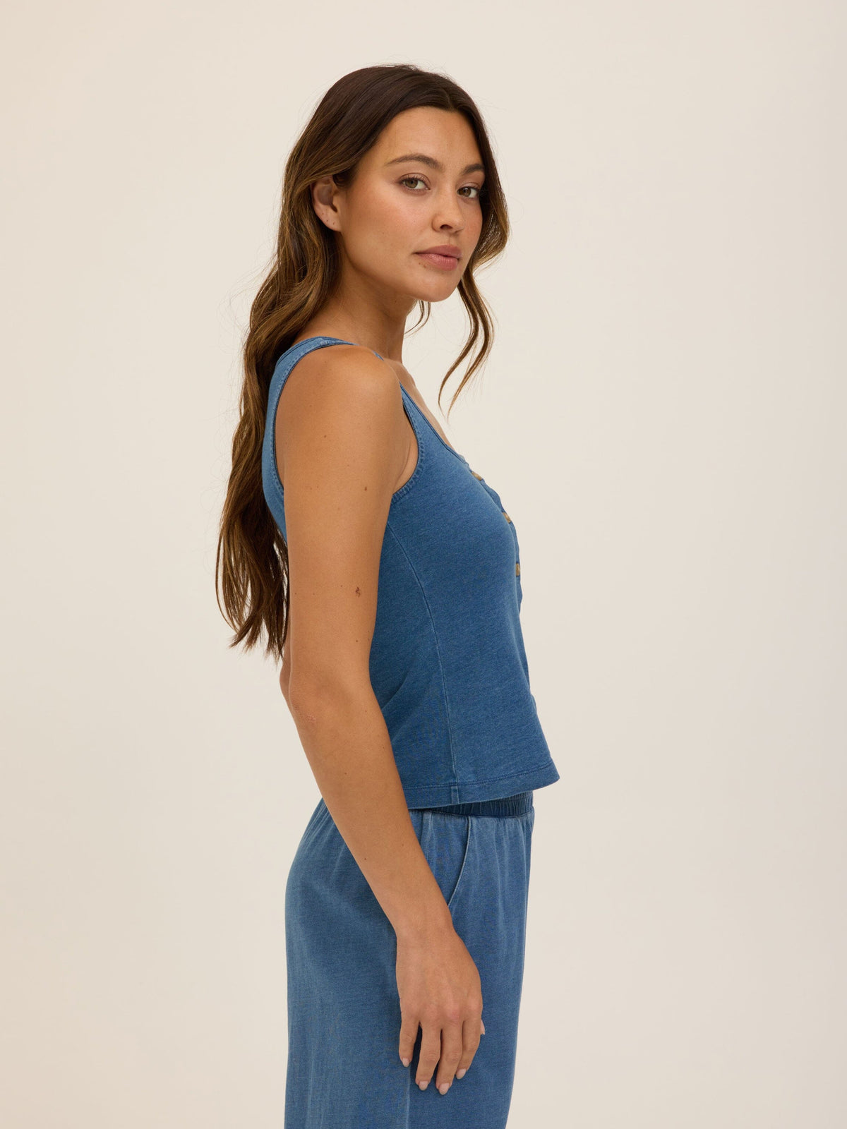 Jamila Indigo Jersey Tank