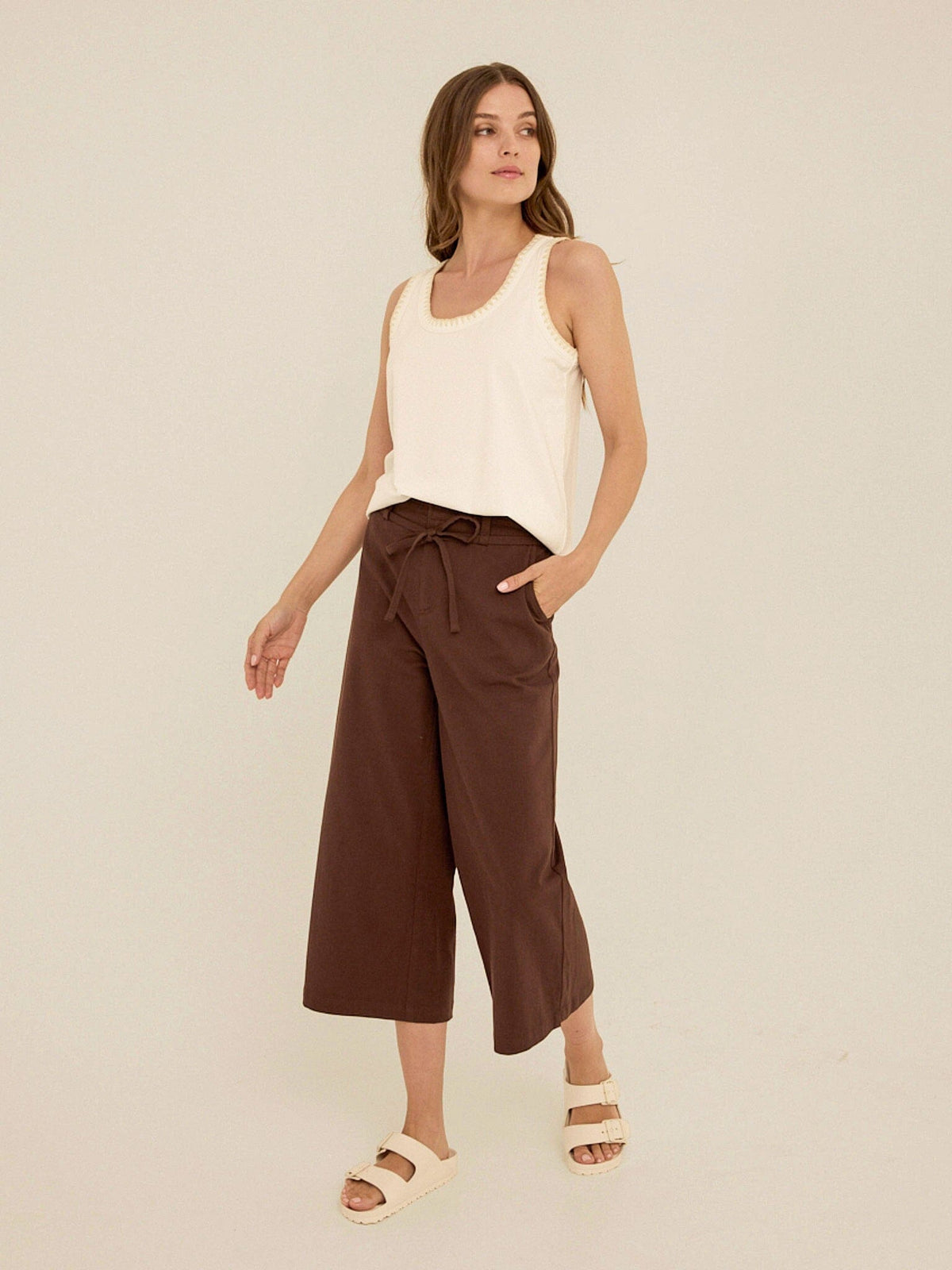Bemmie Stretch Twill Relaxed Capri Pant