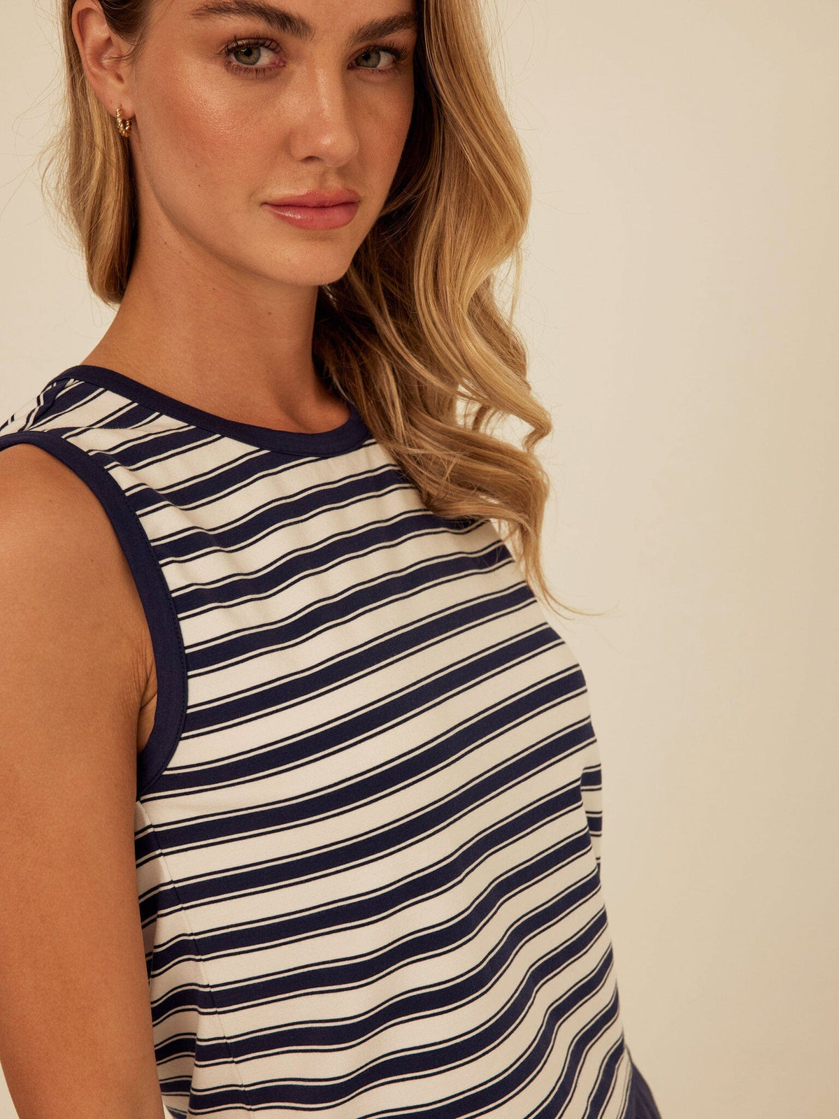 Emilia Stripe Eco Jersey Tank