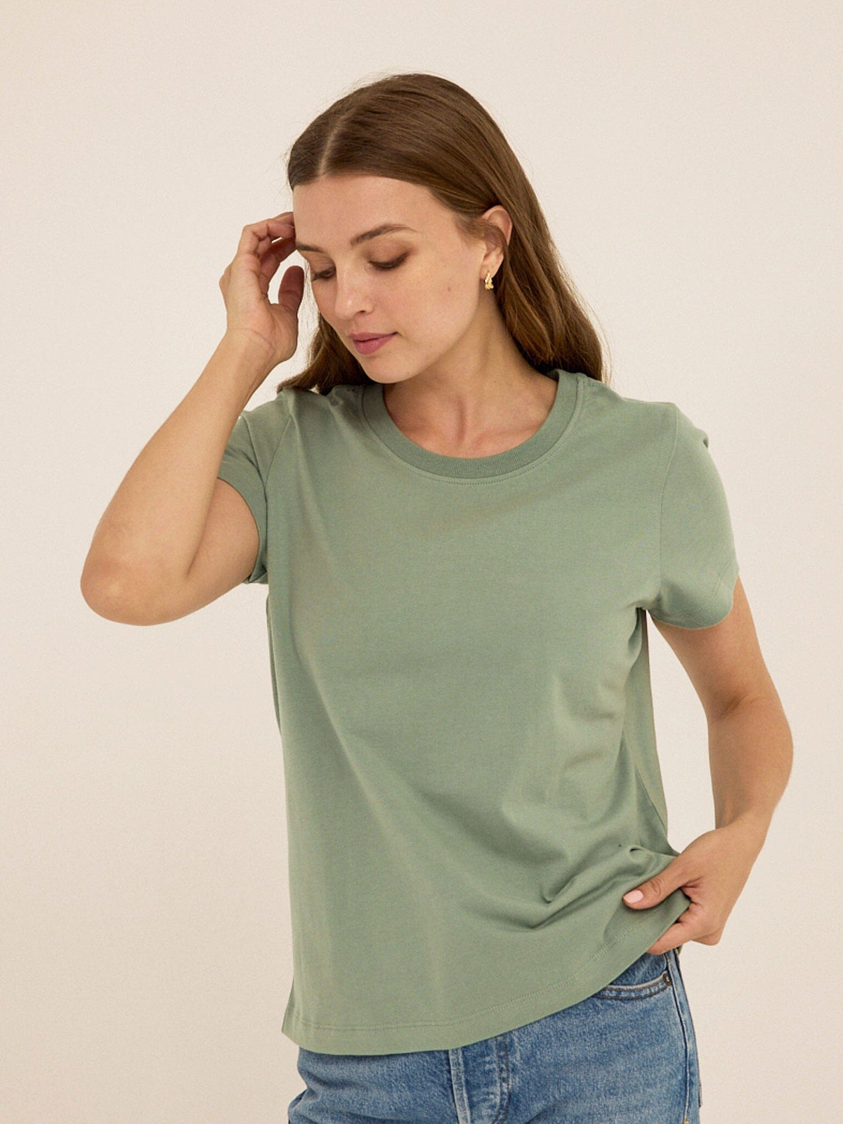 Emmy Essential Jersey Crew Tee