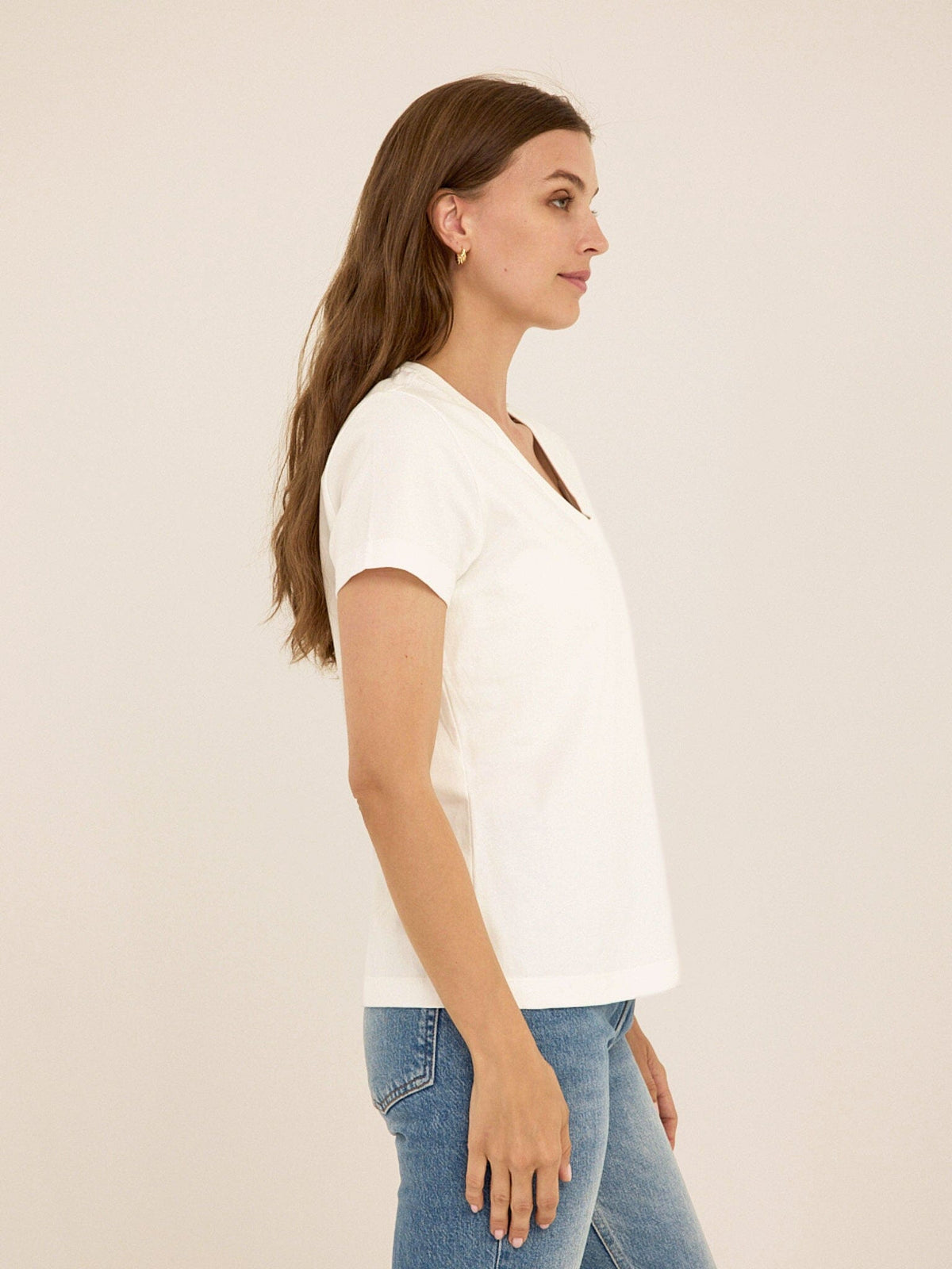 Aria Essential Jersey V-Neck Tee