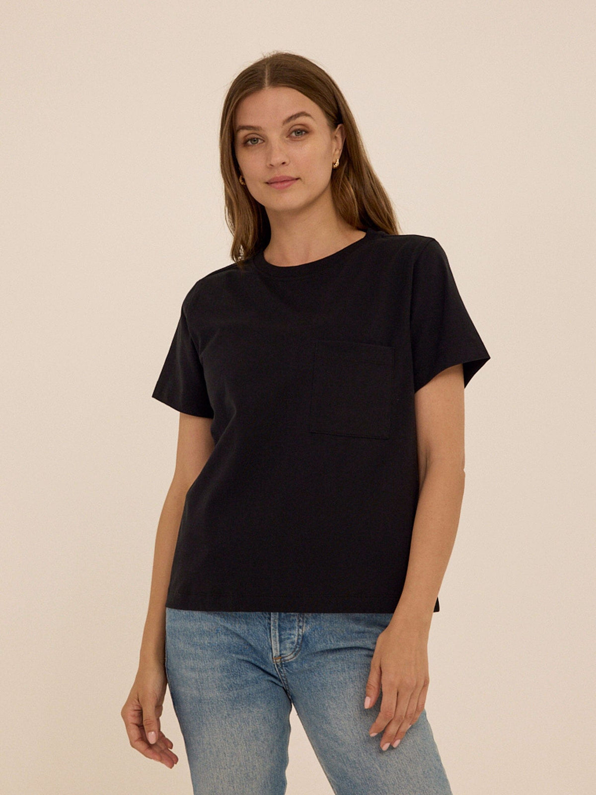 Beth Essential Jersey Pocket Tee