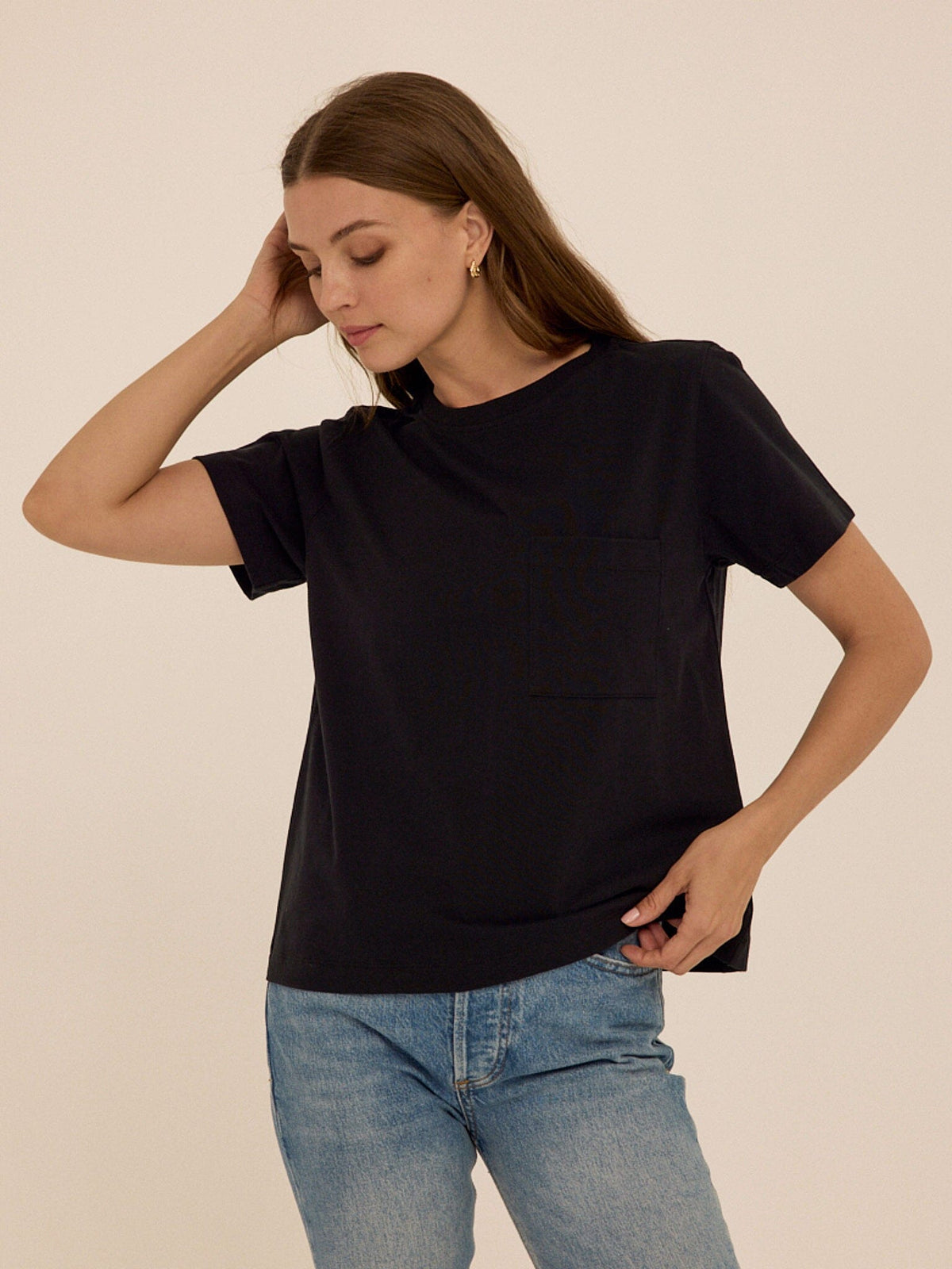 Beth Essential Jersey Pocket Tee