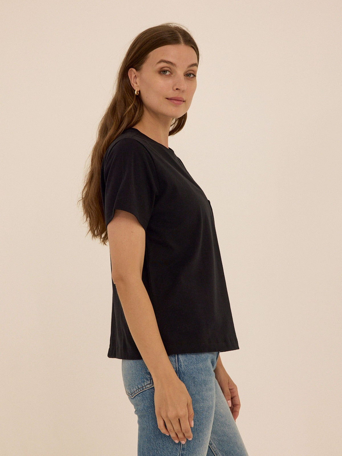 Beth Essential Jersey Pocket Tee