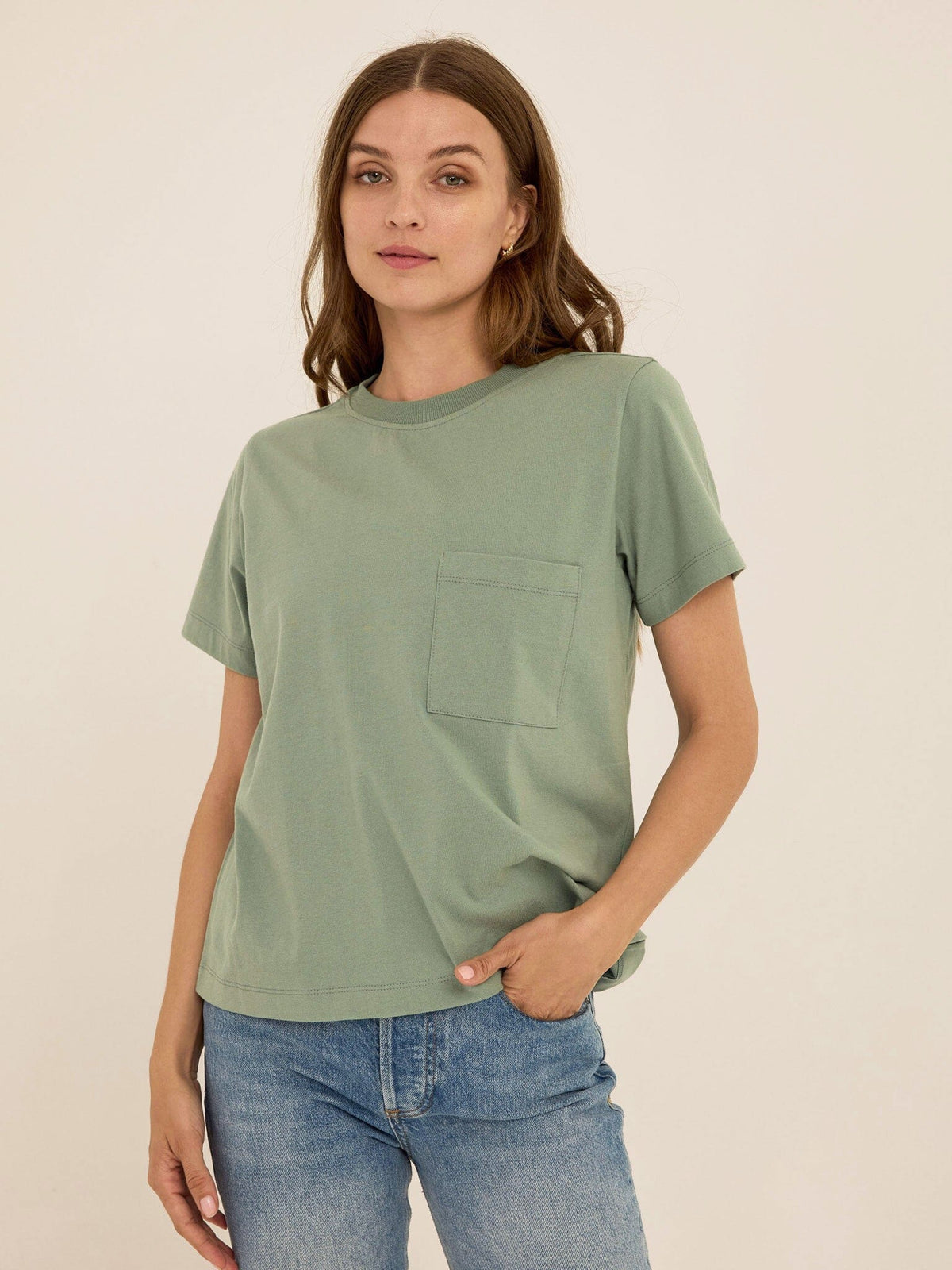 Beth Essential Jersey Pocket Tee
