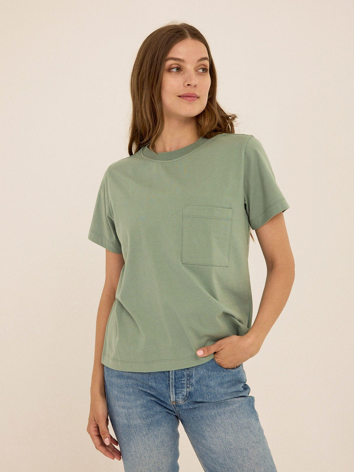 Beth Essential Jersey Pocket Tee