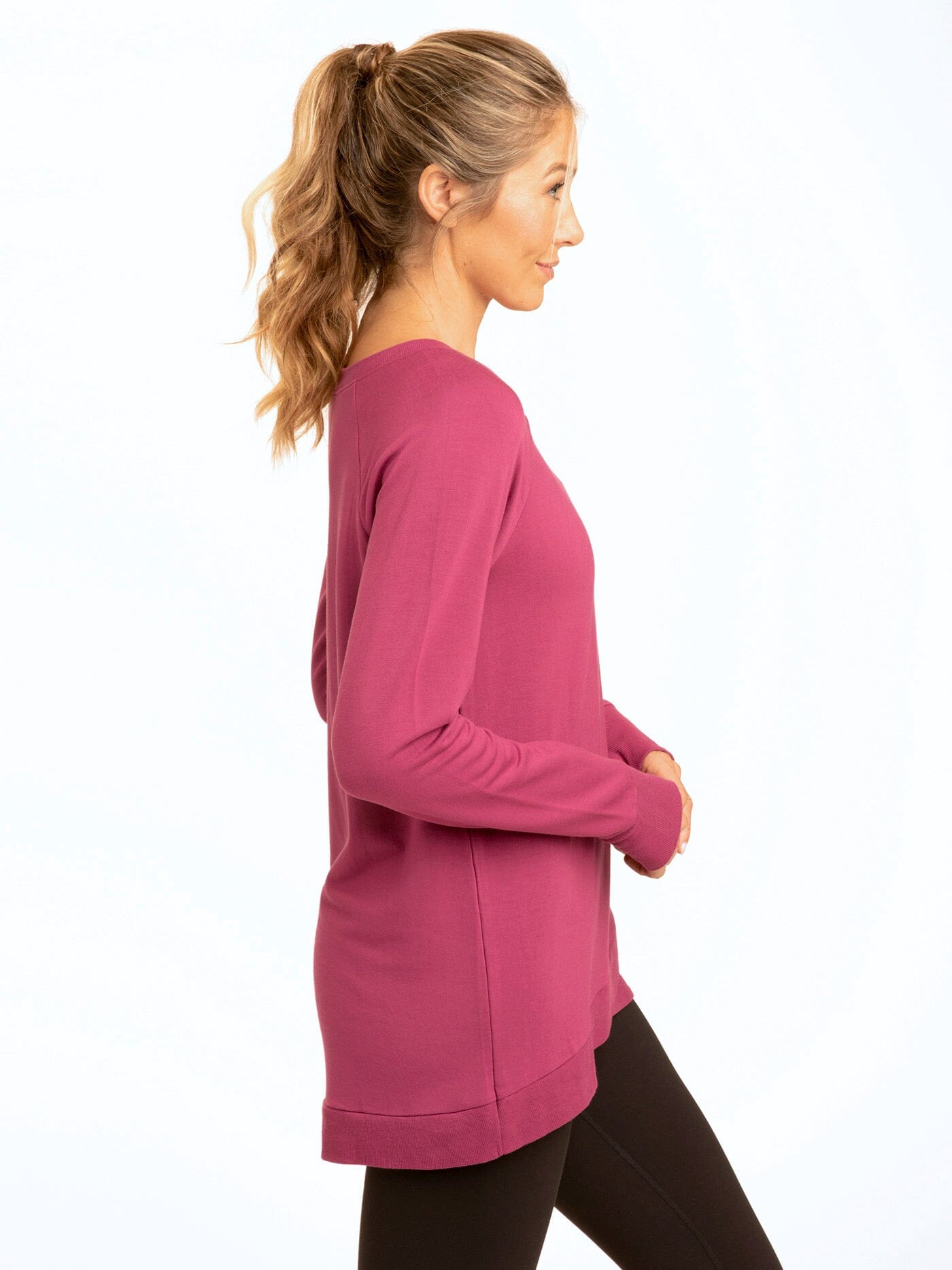 Leanna Feather Fleece Tunic