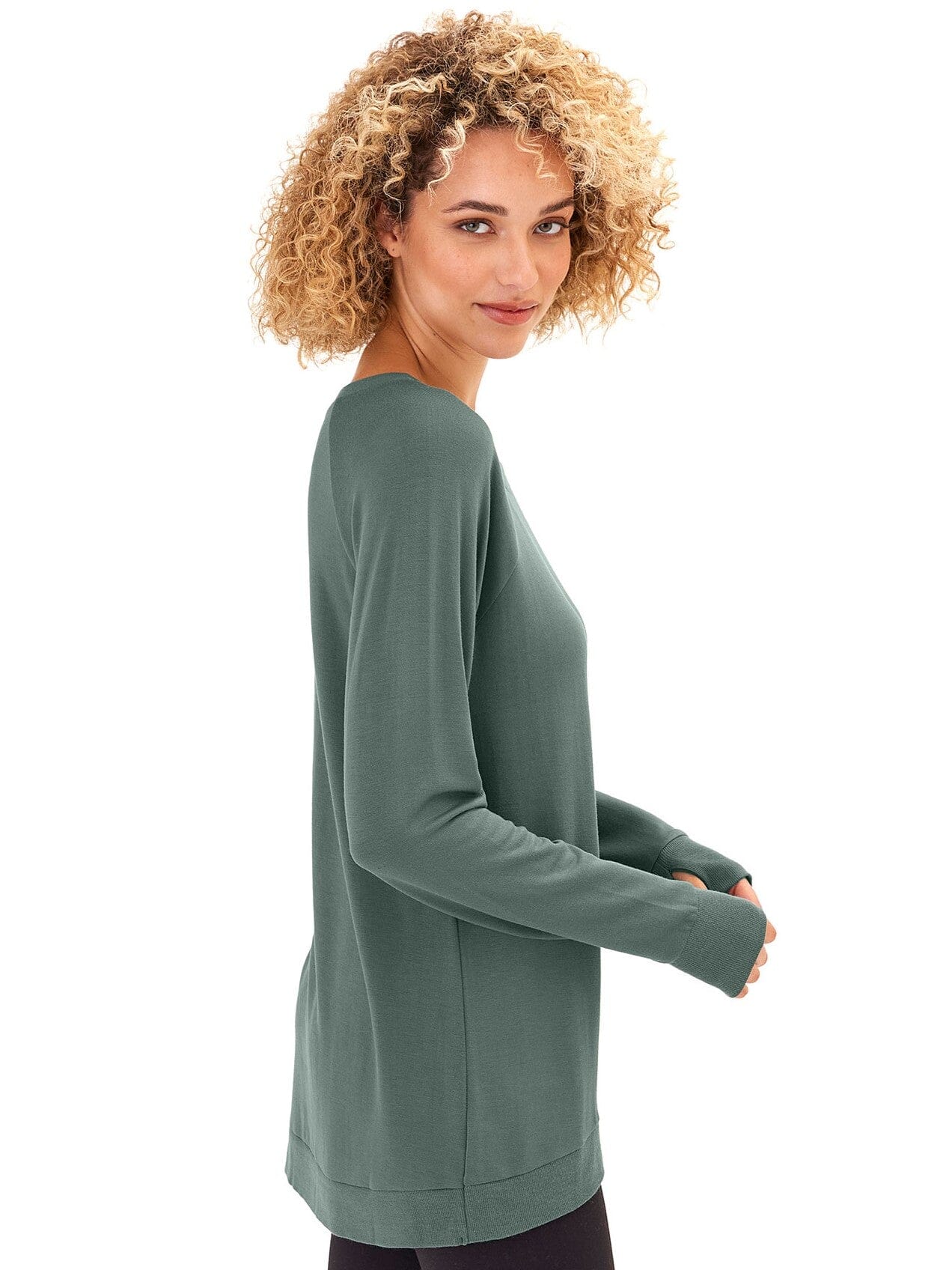 Leanna Feather Fleece Tunic