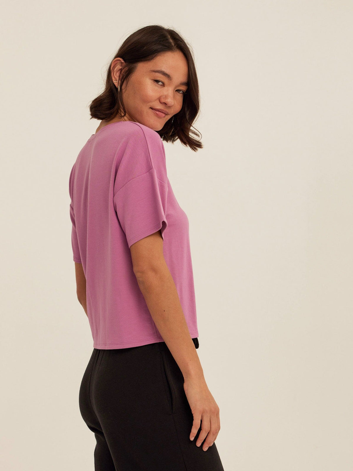 Core Modal Terry Crew Neck Tee