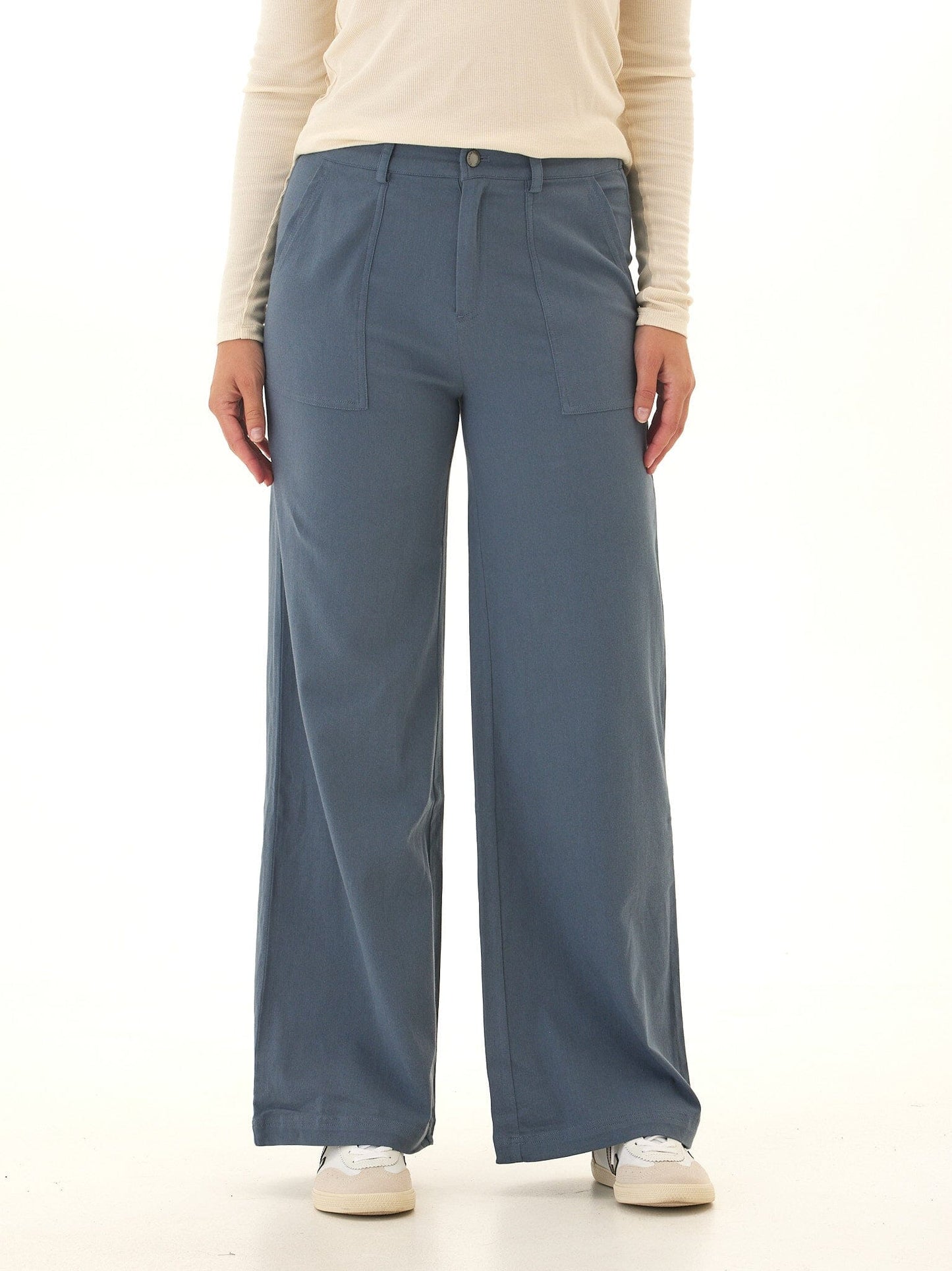 Pamela Stretch Twill Wide Leg Pant