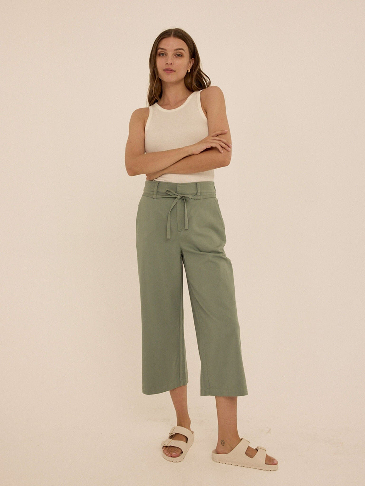 Bemmie Stretch Twill Relaxed Capri Pant