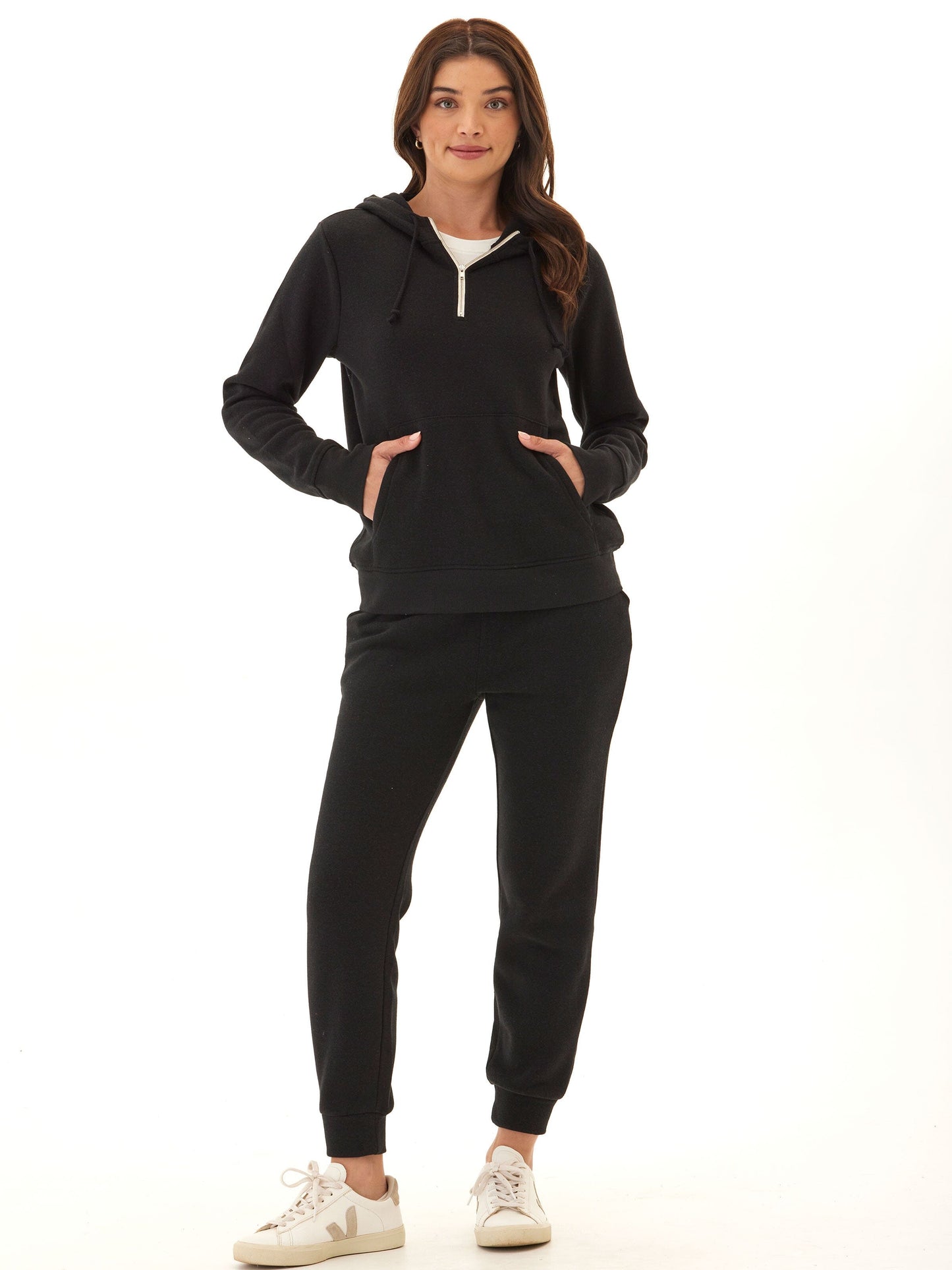 Sinead 1/4 Zip Triblend Fleece Hoodie
