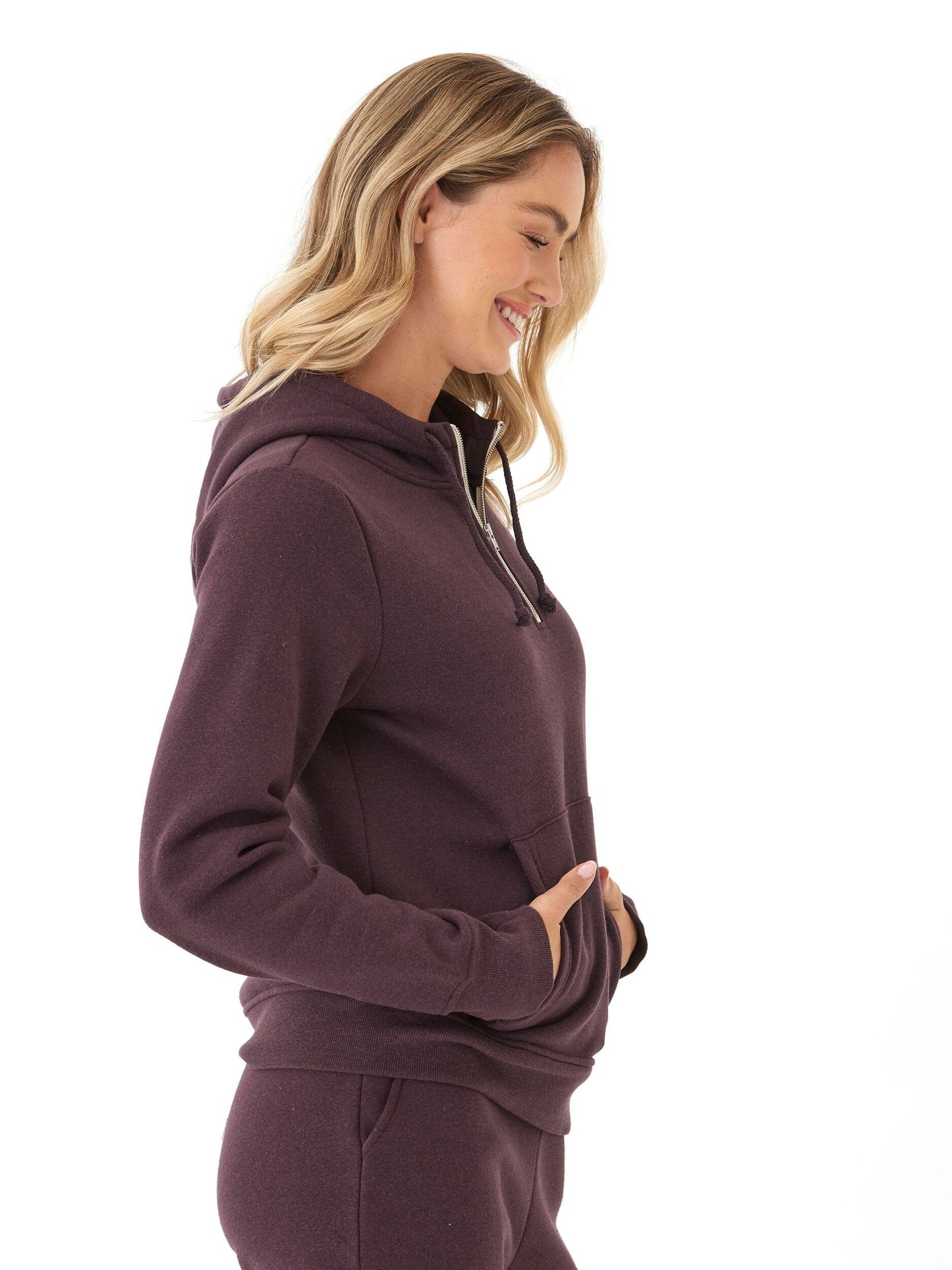 Sinead 1/4 Zip Triblend Fleece Hoodie