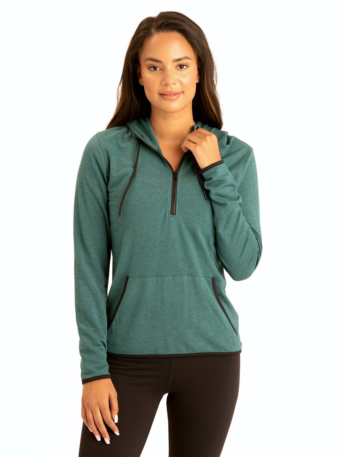 Kyanna FeatherLoop Half Zip Hoodie