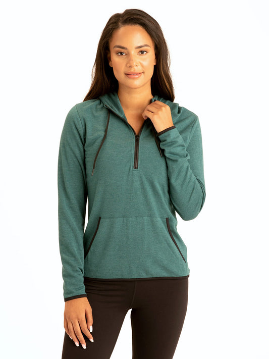 Kyanna FeatherLoop Half Zip Hoodie