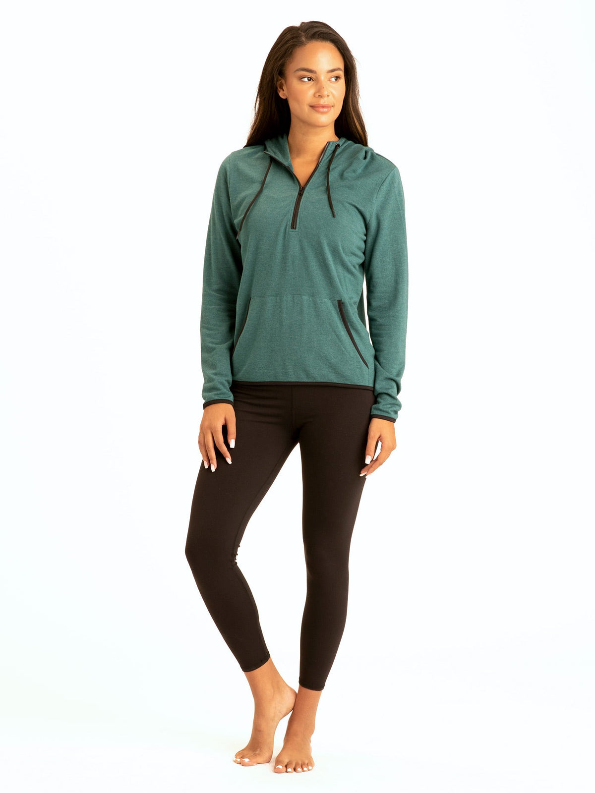 Kyanna FeatherLoop Half Zip Hoodie