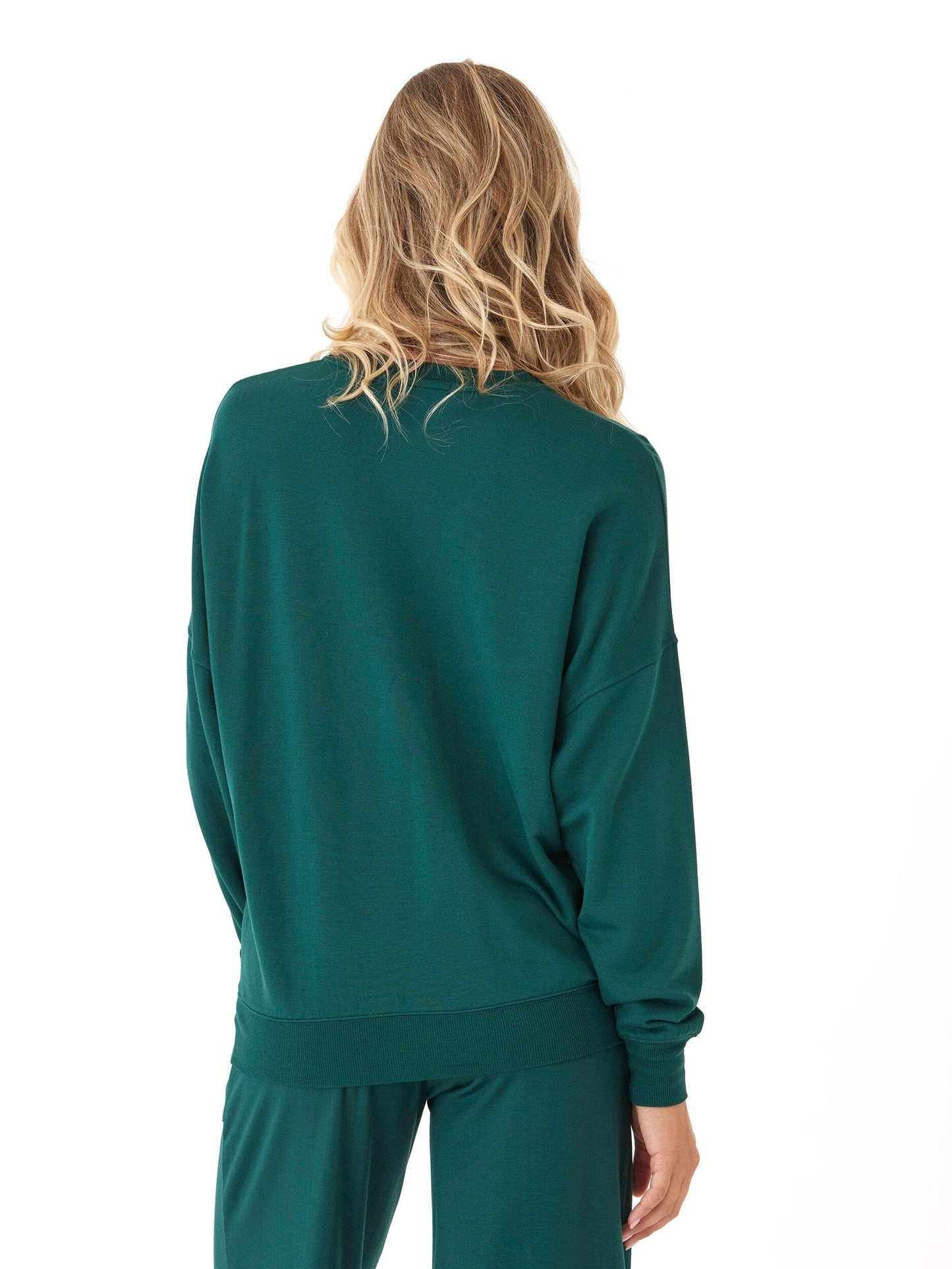 Cathy Boyfriend Feather Fleece Pullover