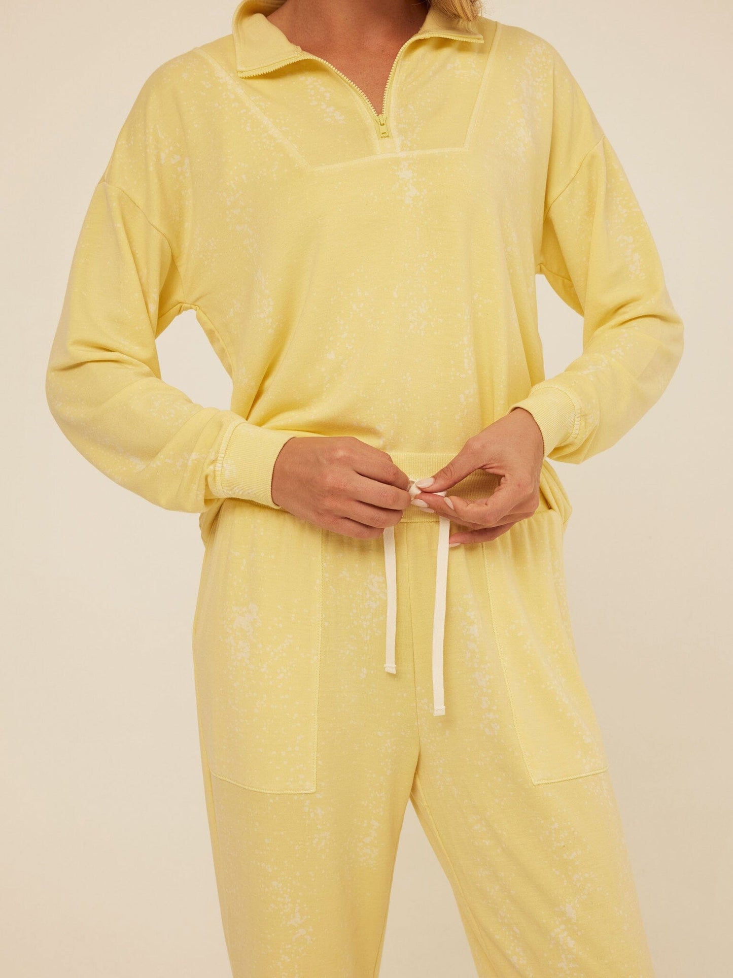 Theresa Spray Wash Modal Terry Straight Leg Pant