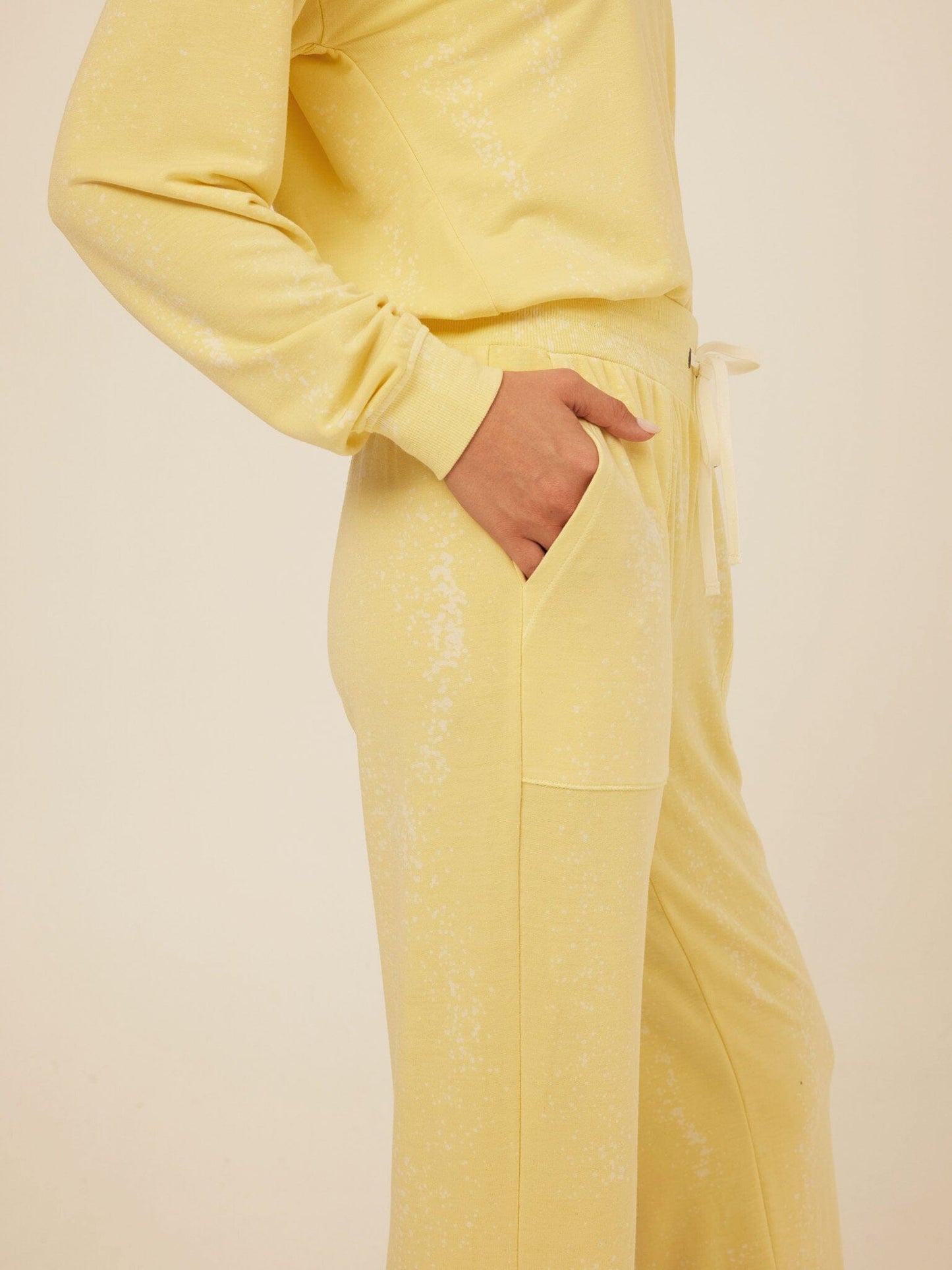 Theresa Spray Wash Modal Terry Straight Leg Pant