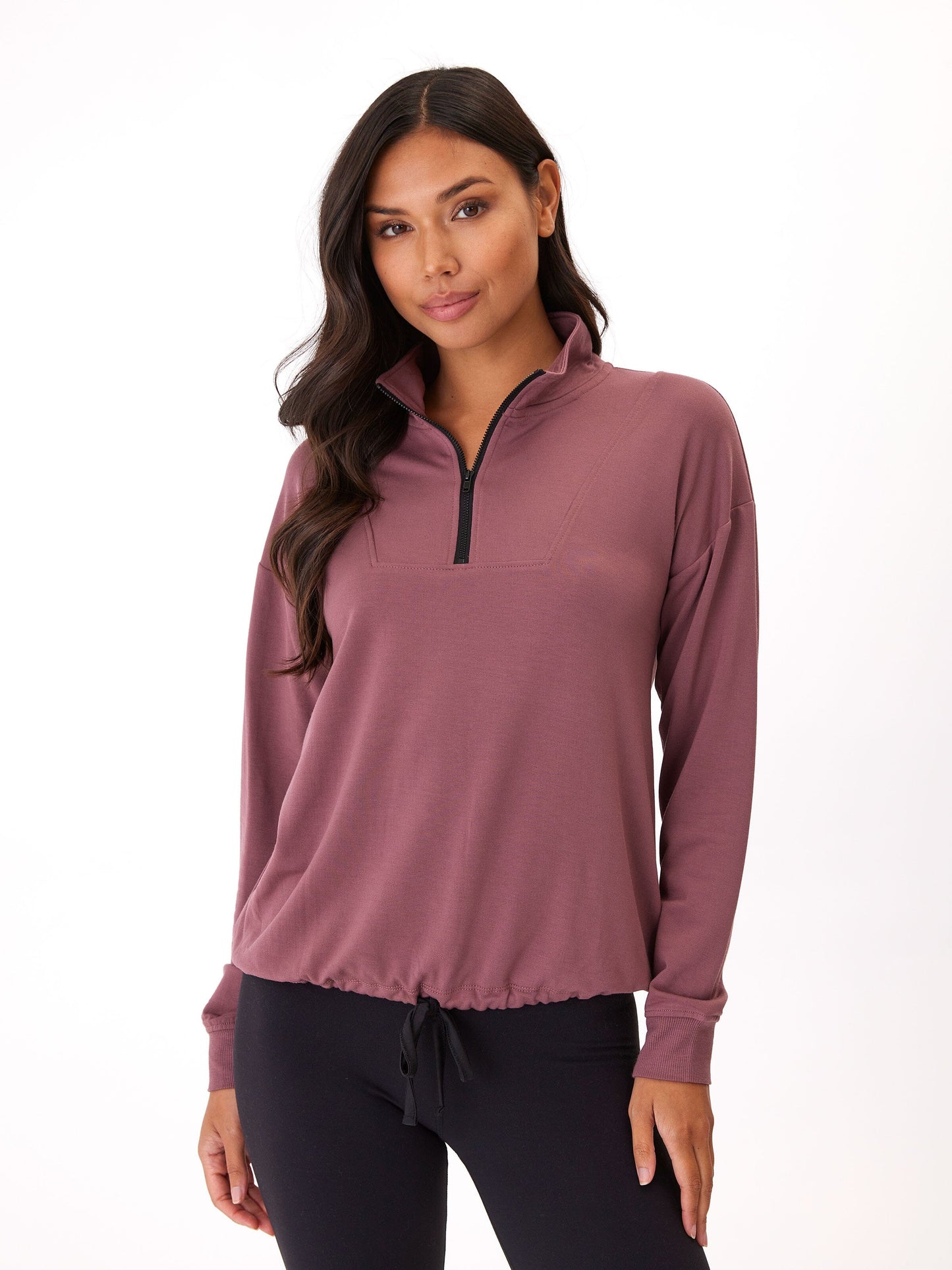 Nyla Feather Fleece Half Zip Pullover