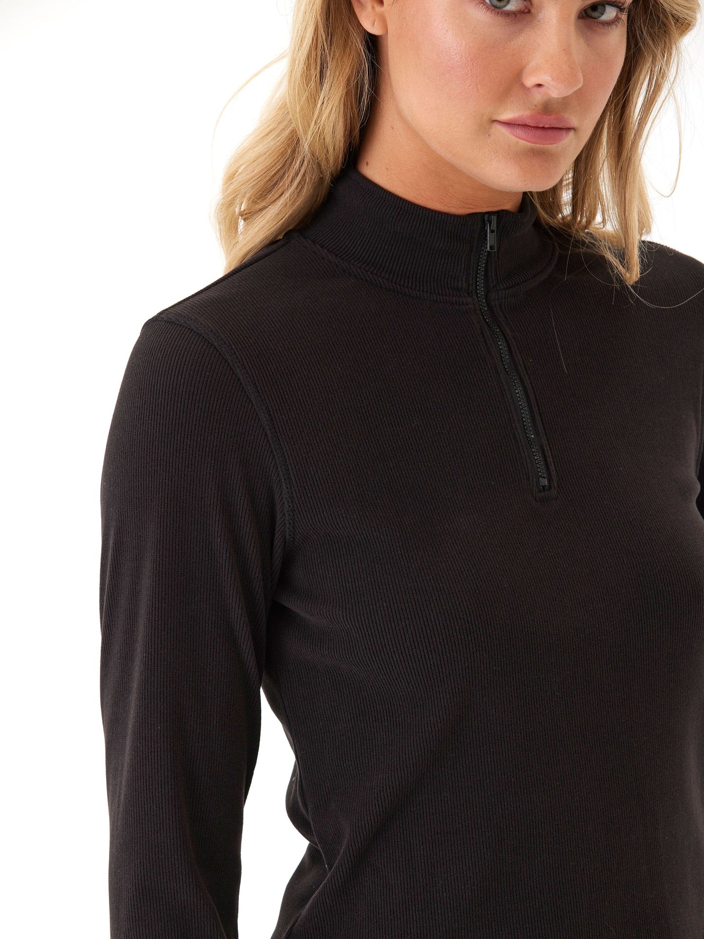 Roni Brushed Performance Rib 1/4 Zip Pullover