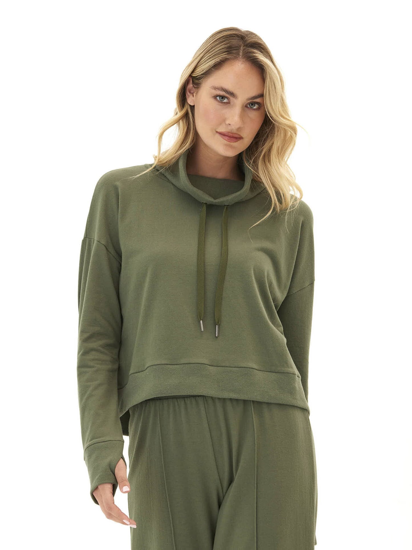 Shai Cozy Fleece Cowl Neck Pullover